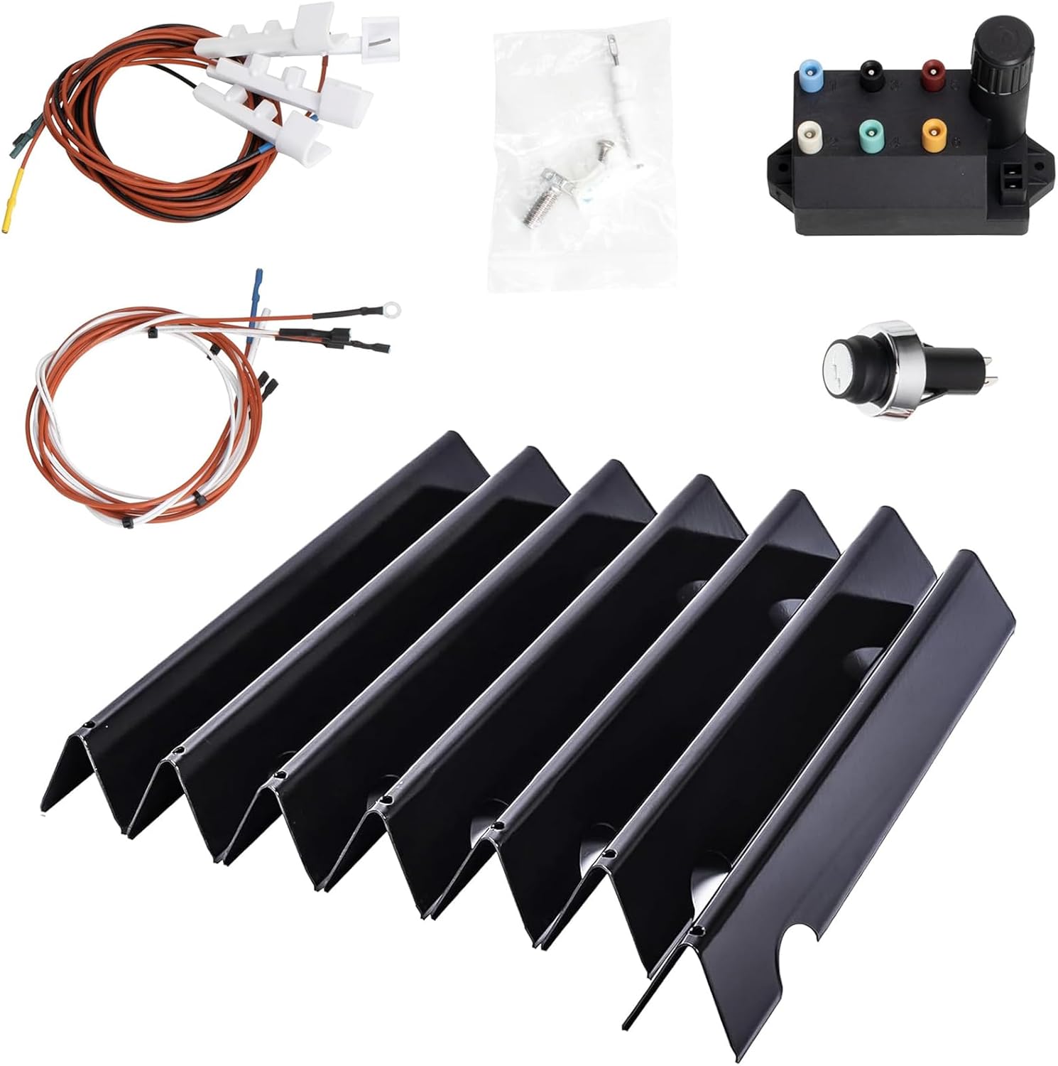 66033 Flavorizer Bars & 67533 Grill Igniter for Weber Genesis II 400 Series Grill, Replacement Parts for Weber Genesis II E-410 S-410 E-415 S-415 E-435 S-435 Genesis II LX E-440 S-440 Gas Grills