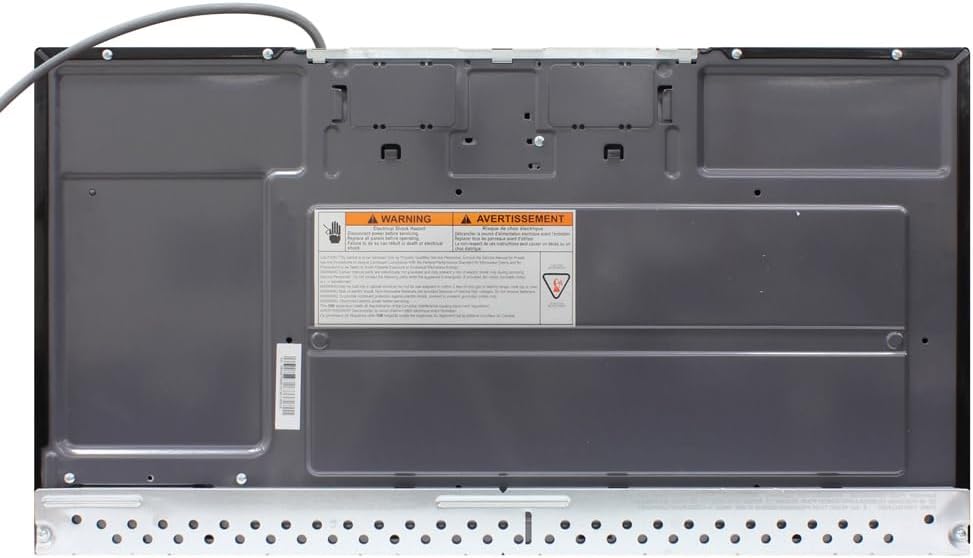 Microwave Oven Built-in 1000-Watts with 10 Power Levels Pre Settings and Express, Sensor and Speed Cooking and Silent Mode with Glass Turntable, 1.6-Cu.Ft, Metallic