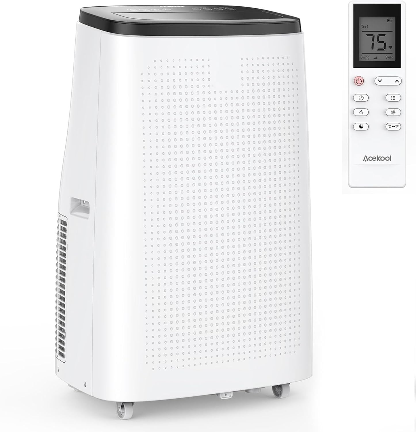 14000 BTU(ASHRAE) / 9300 BTU (DOE) Portable Air Conditioners, Air Conditioner Portable, 3-in-1 Mini Standing AC Unit Cool/Dry/Fan, Cooling Up to 700 Sq.Ft, Sleep Mode, 24H Timer, Remote Control