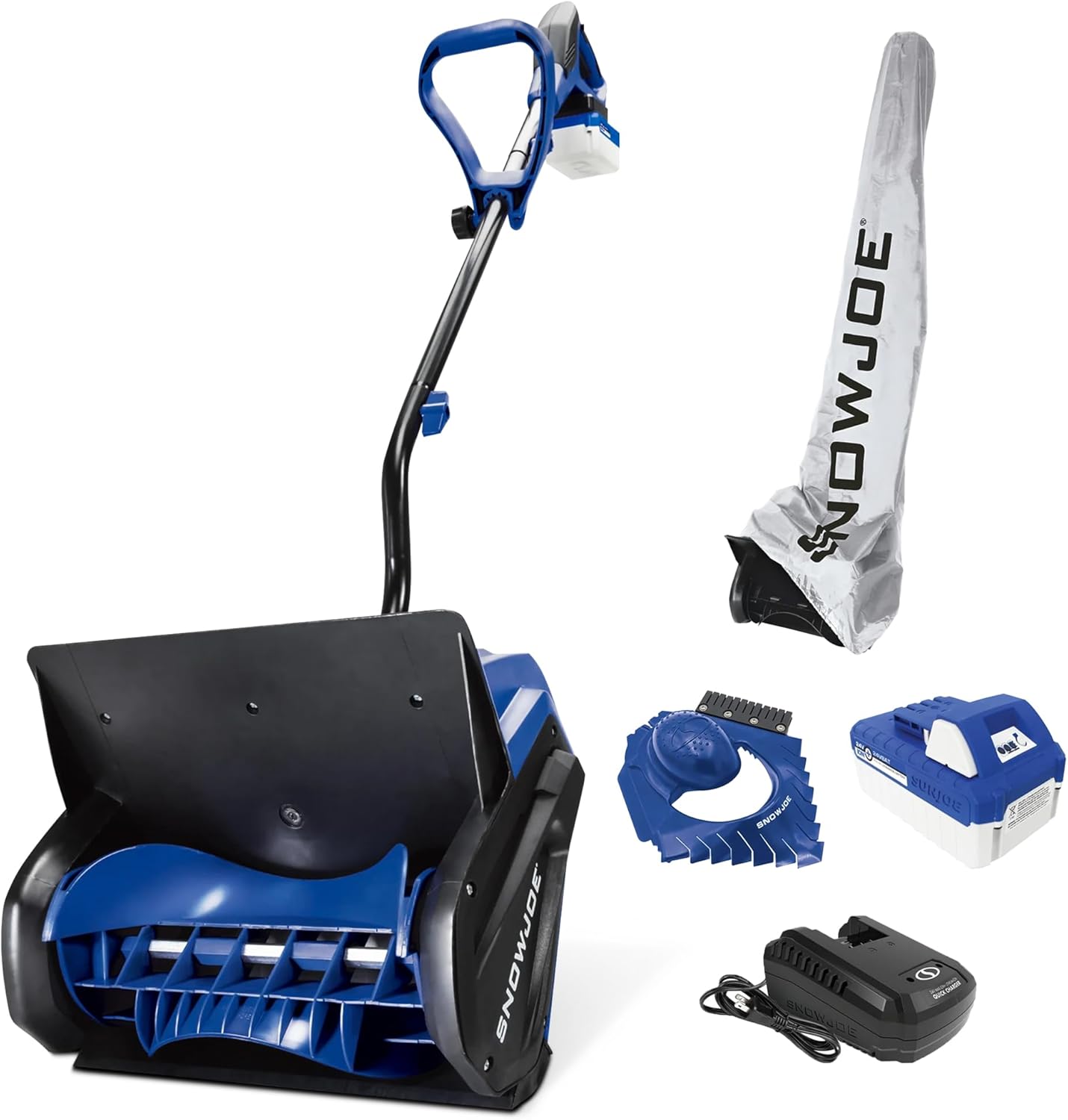 Snow Joe 24V Cordless Electric Snow Shovel Kit w/ Cover & Scraper, 13