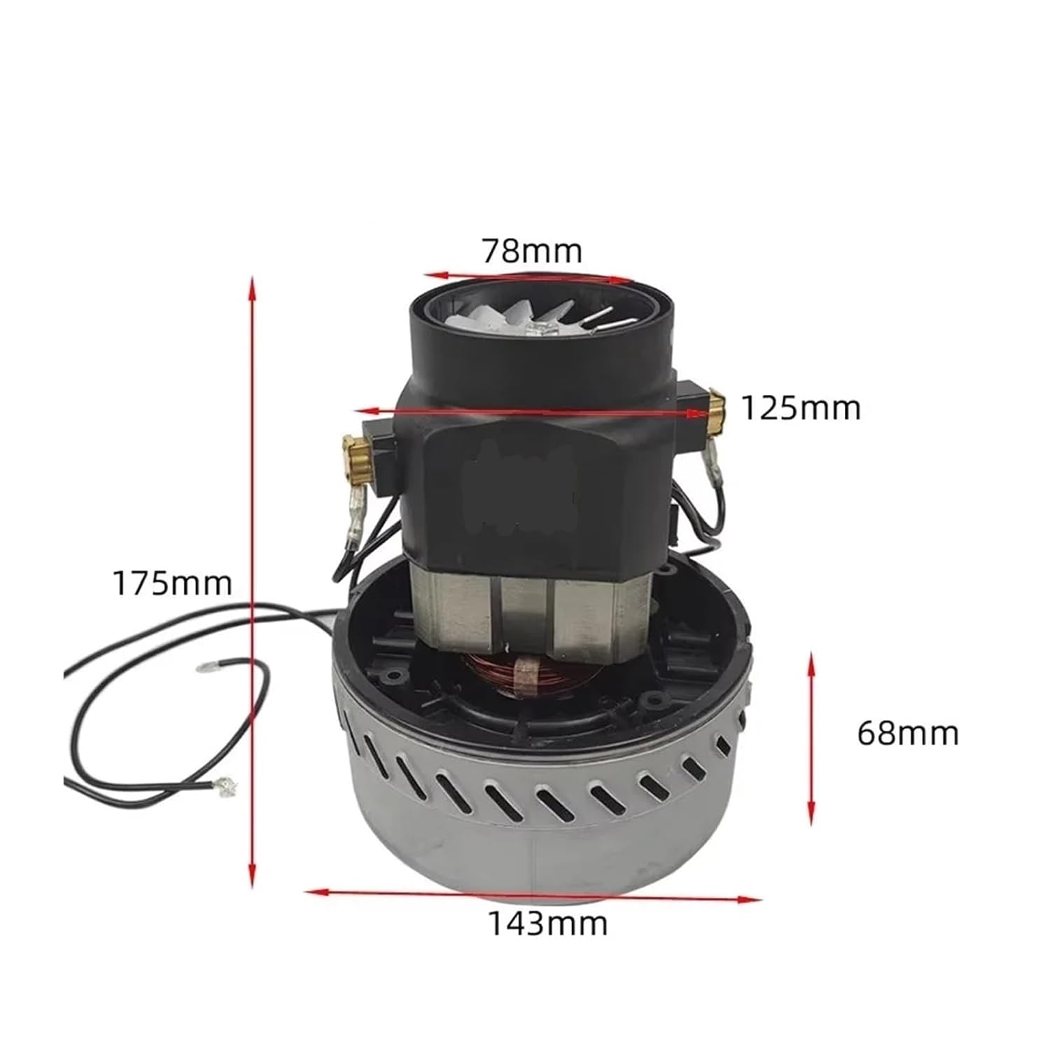 220V 2000W Industrial Vacuum Cleaner Motor Large Power Copper Wire Parts Wet Dry Suction Fan Accessories