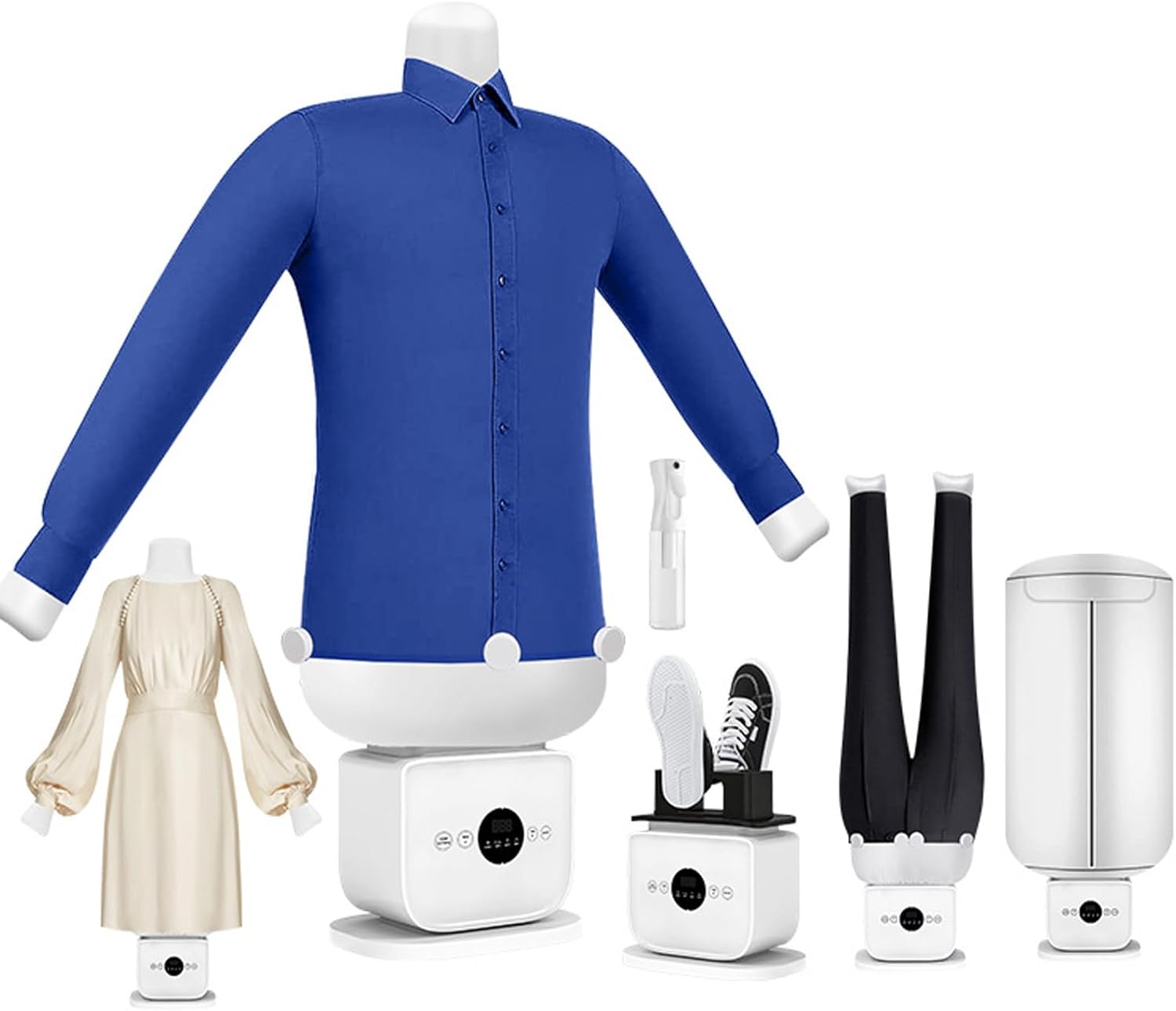 Automatic Ironing Machine, Steam Iron, 8 Minutes Quick Ironed Dry, Clothes Dryer and Hands Wrinkle Remover for Trousers(D)