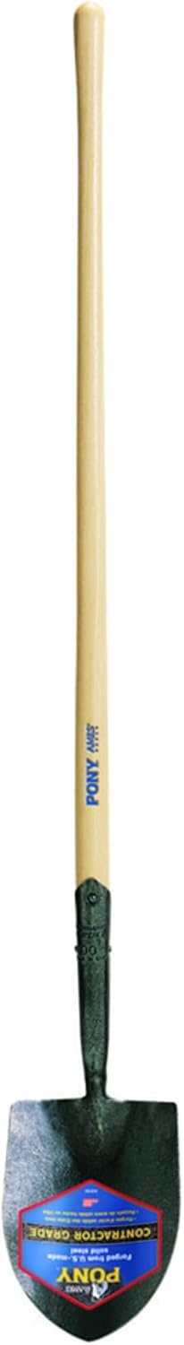 Jackson 1272800 J-450 Pony Round Point Caprock Irrigation Shovel with 47 in. Hardwood Handle