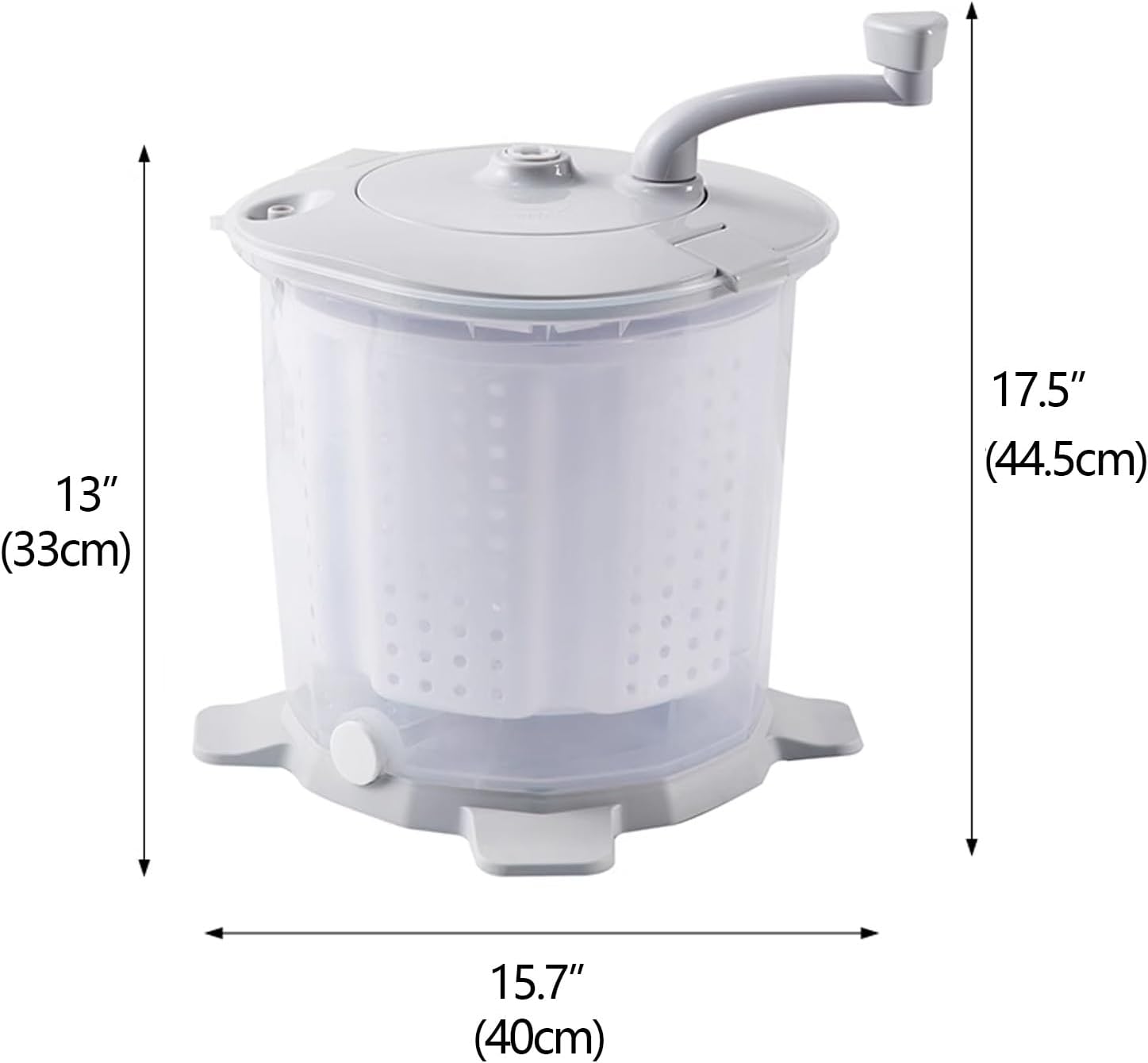 Generic Manual Washing Machine Nonelectric Portable Hand-cranked Manual Clothes Non-electric Washing Machine, Mini Travel Outdoor Washing, for Dormitory Apartment Camping