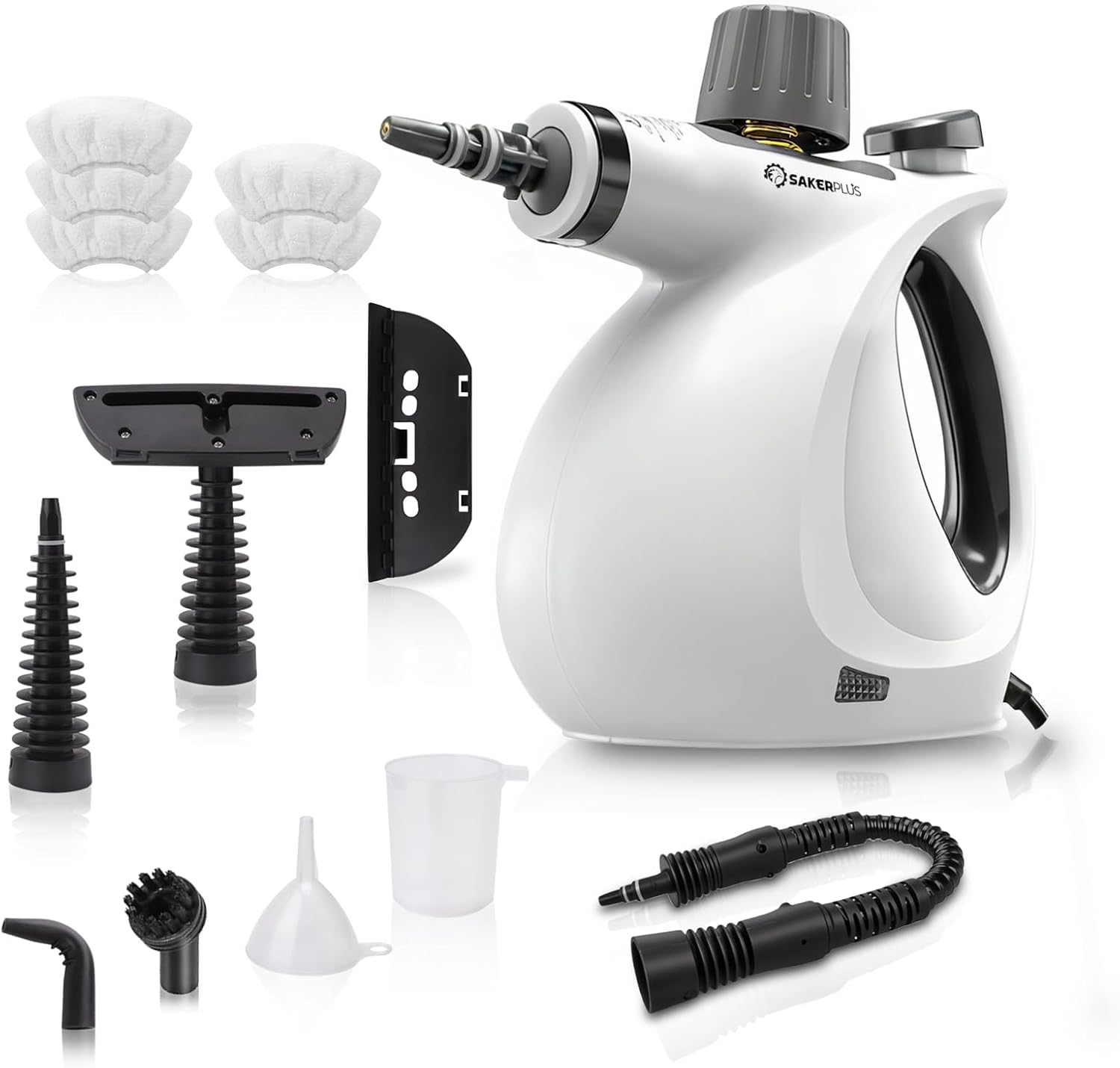 Steam Disinfection Cleaner, Handheld Pressurized Natural Steam Cleaner with 9 PCS Accessories, Portable Multi-Surface Steamer for Cleaning Home Kitchen Floor, Upholstery, Tile Grout & Car