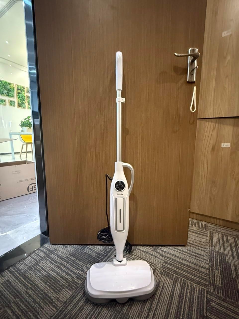 Steam Mop Cleaner with Detachable Handheld Steamer, 230°F Powerful Steam Cleaner with 9 Attachments, Lightweight Design with Removable Water Tank, 2-Level Control and Swivel Head for Floors, Carpets