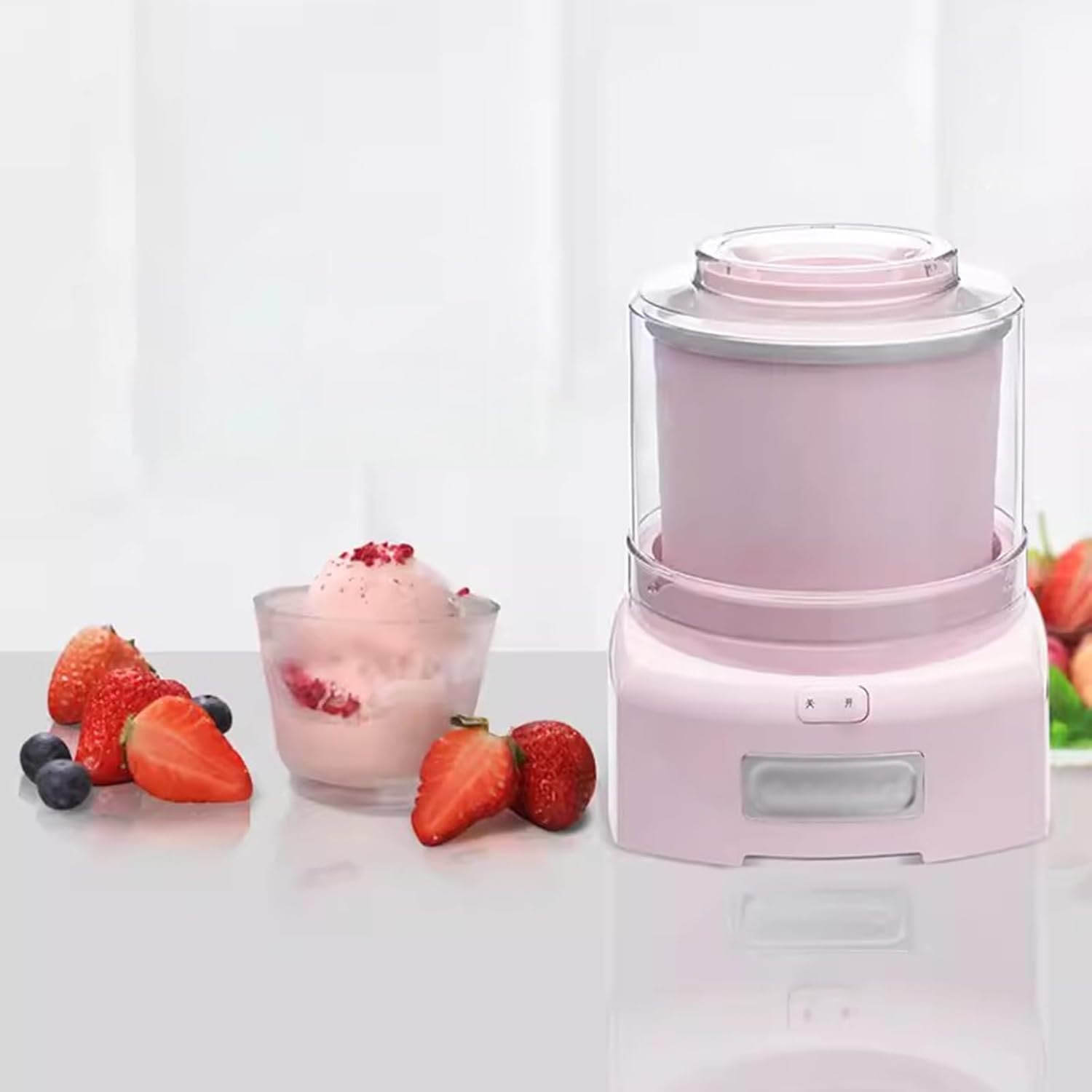 Ice Cream Maker Household Ice Cream Machine Small Mini Children's Homemade Yogurt Ice Cream Machine Table Top Ice Cream Machine，Fun Kitchen Appliance