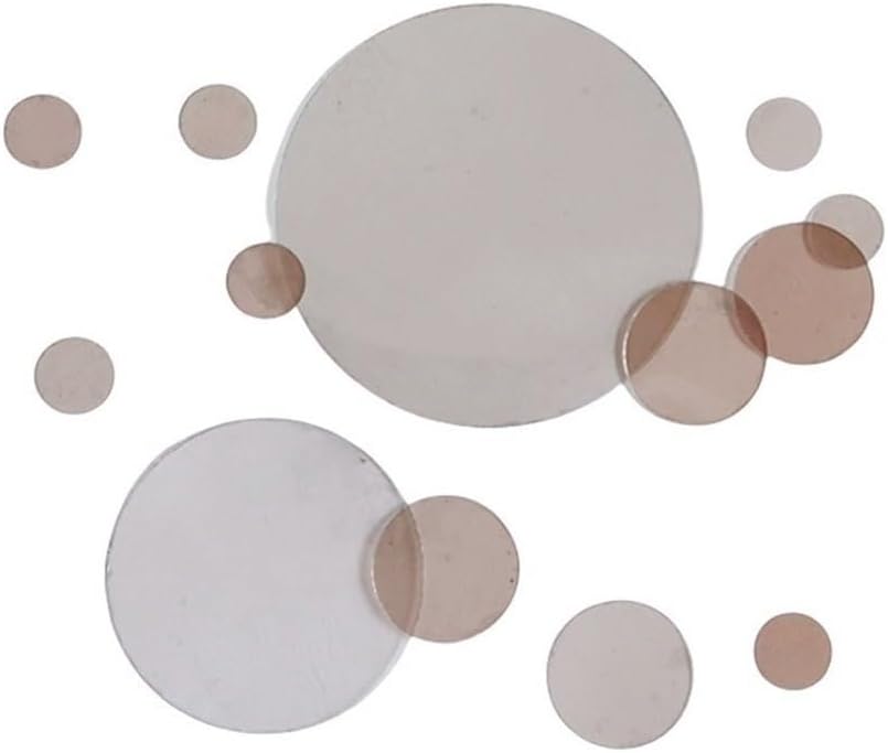 19mm/40mm Diameter Thin Transparent Mica Board, Nature Mica Round Panels for Replacement 50pcs(40x0.07mm)