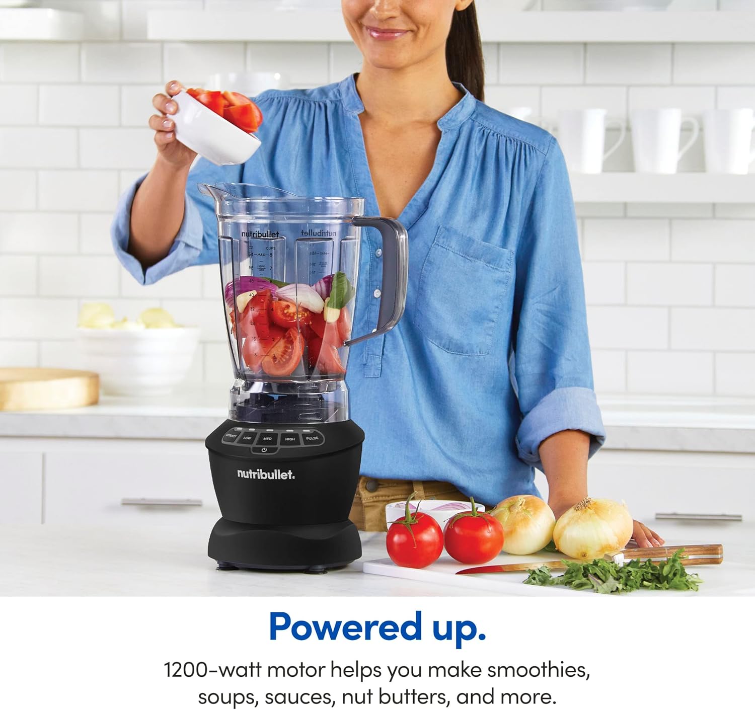 nutribullet Full-Size Blender Combo 1200W –Matte Black