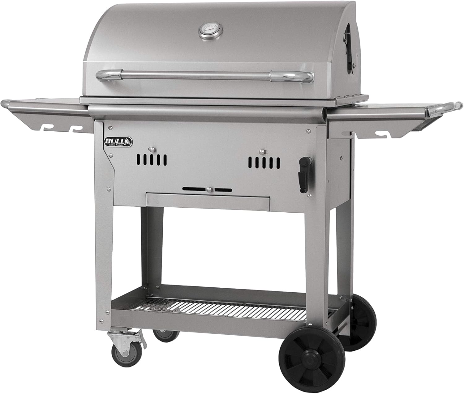 Bull Outdoor Products 88000 Bison Charcoal Grill Cart, Stainless Steel