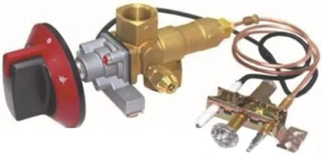 1pc Gas Valve for Frying pan Oven Stove Grill Fryer Gas Heater fire Control Valve Pilot Burner Gas Oven Inlet Valve