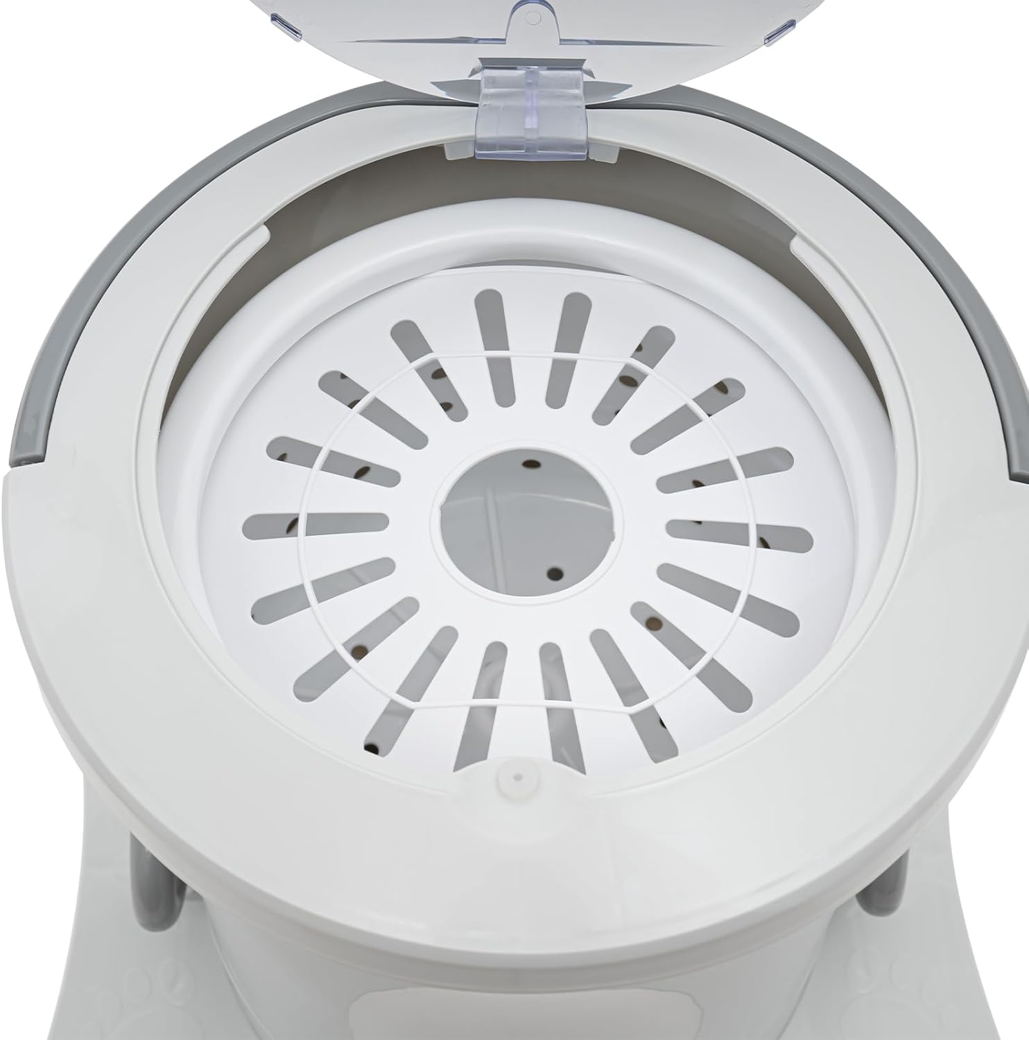 2.4Gal Manual Clothes Dryer Portable Mini Dryer for Clothes, Foot Powered Compact Spin Dryer Machine, Non Electric Laundry Dryer for RV, Camping, School, Apartment, Dorm (White)