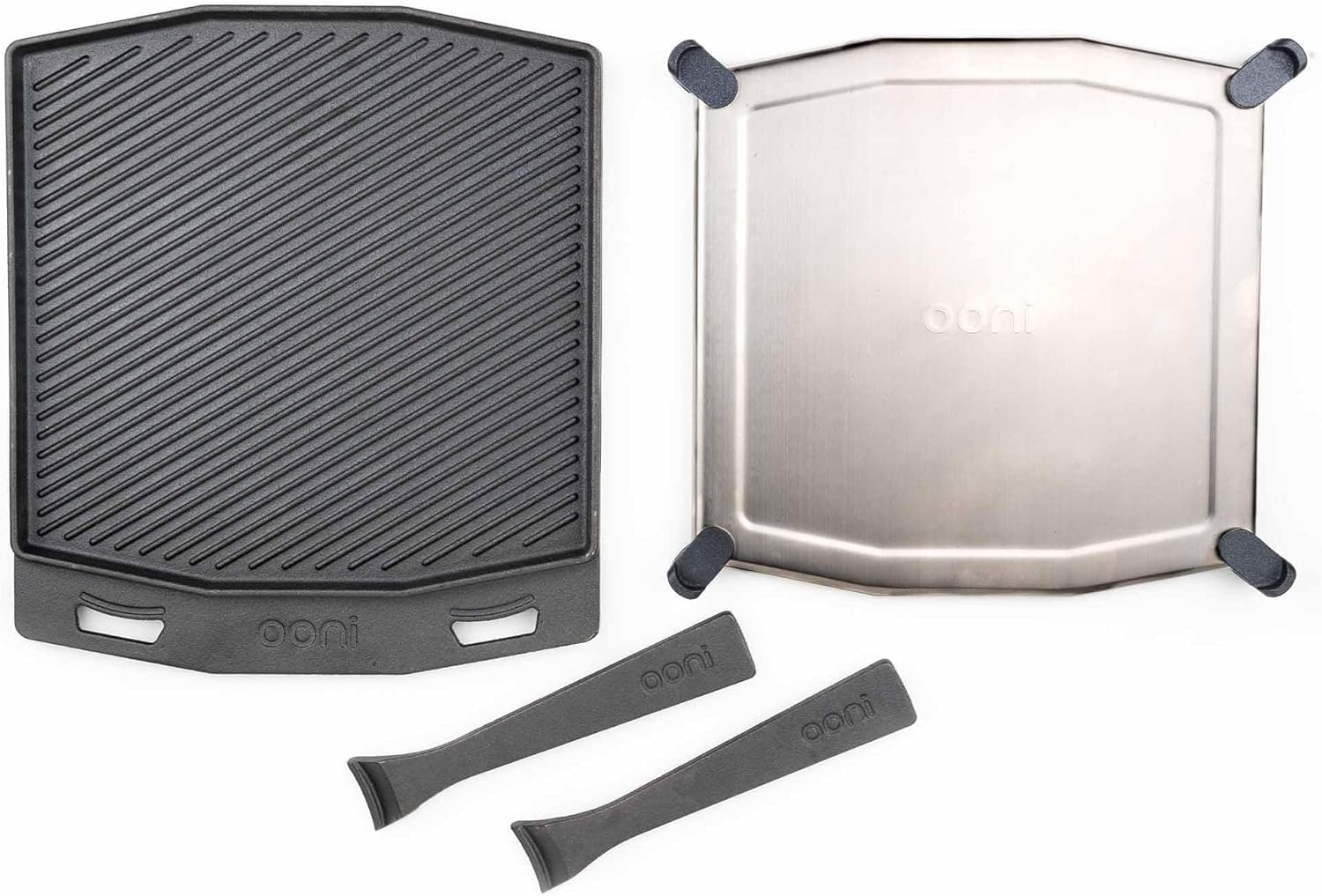 ooni Cast Iron Dual-Sided Grizzler Plate - 13.6