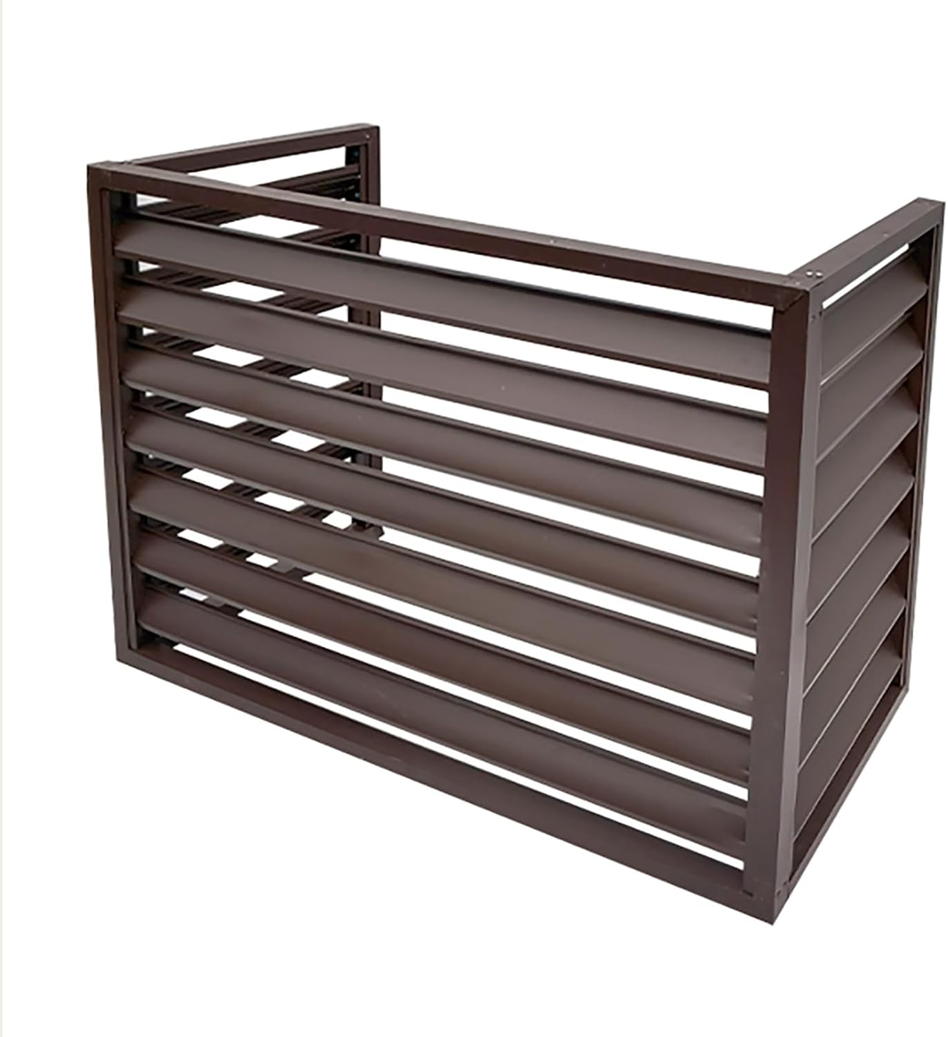 Outdoor Air Conditioner Protection Cover For Outside Units, Aluminum All Weather Protective, Trash Can Enclosure Flower Stand Decorative Privacy Screen, Condenser Protective Cover AC Unit Cover ( Co