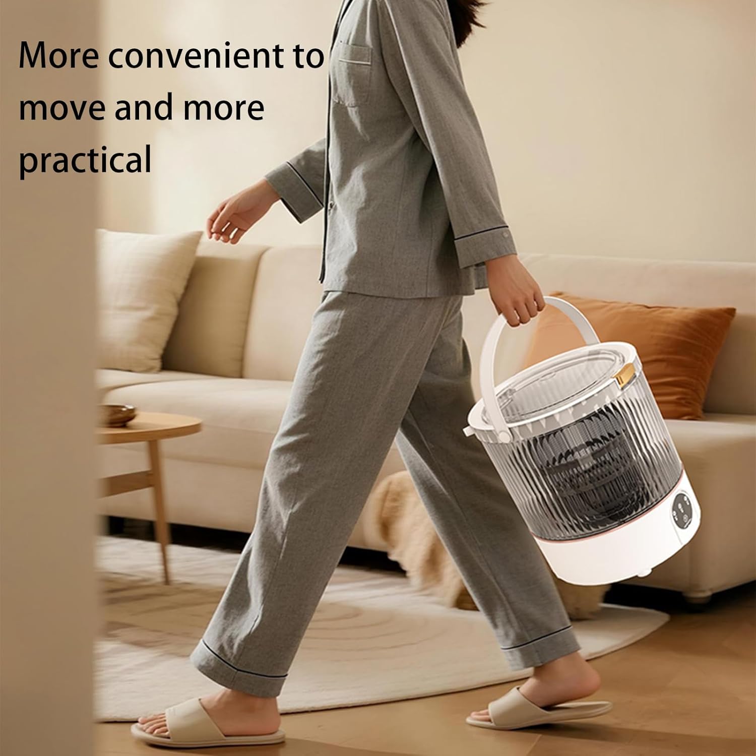 Mini Portable Washing Machine 12L Upgraded Large Capacity Mini Washer Dryer Combo for Underwear,baby Clothes Small Clothes Washing Machine Semi-automatic for Apartments,Dorm,Camping,Hotels Purple 12L