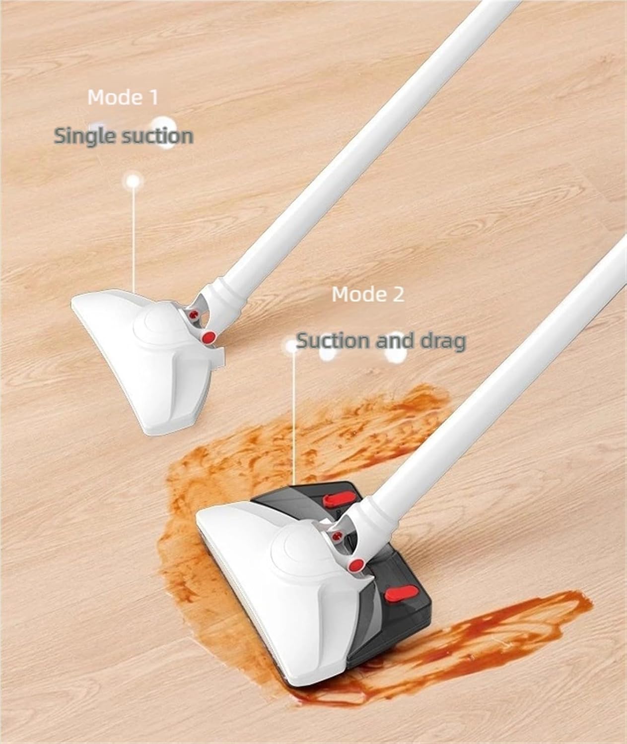 Wireless Handheld Car Vacuum Cleaner, Wet Dry Vacuum Cleaner and Mop for Hard Floors and Area Rugs, Up to 45 Minutes, Rechargeable Stick Vacuum for Hardwood Floor, Carpets(Orange)