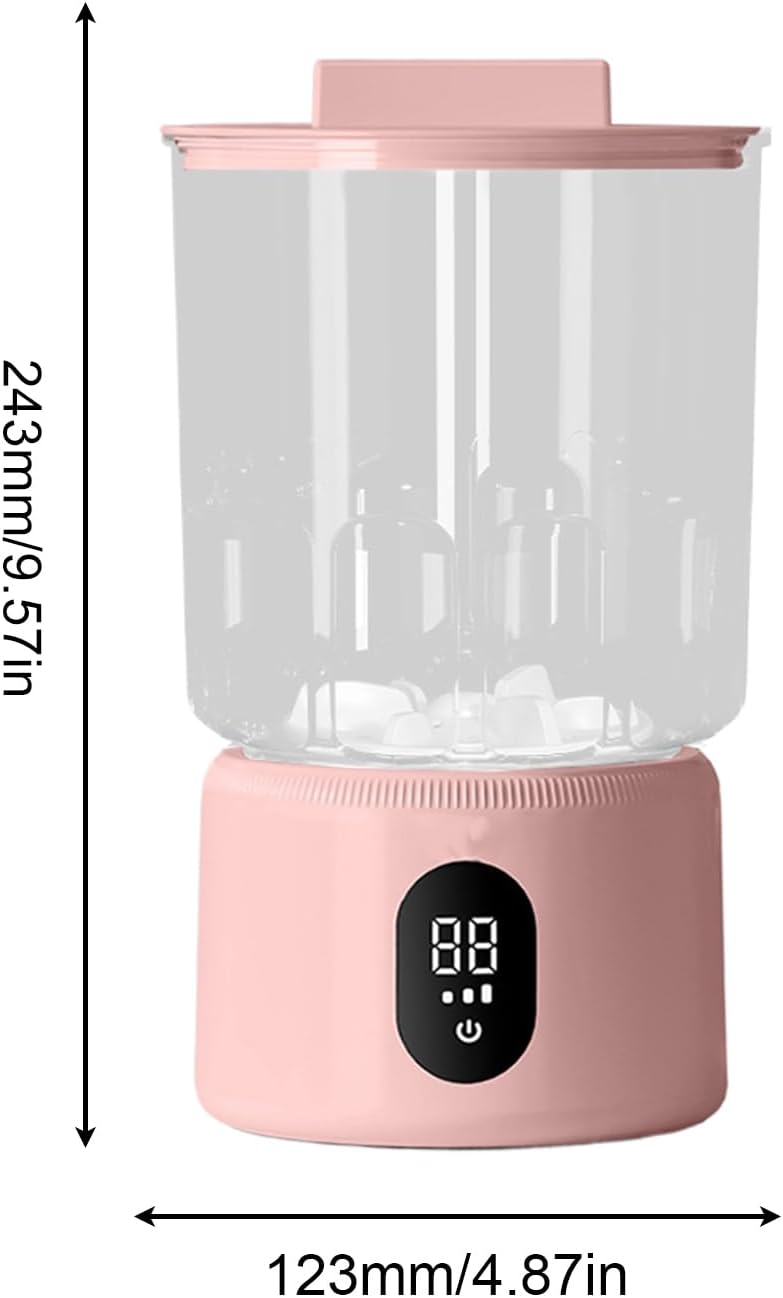 Washing Machines - Underwear Washing Machine | Portable Panty Washer | Small Laundry Machines For Dorm | Cordless Travel Mini Washing Device For Delicate Fabrics, Towels, Socks, Baby Clothes