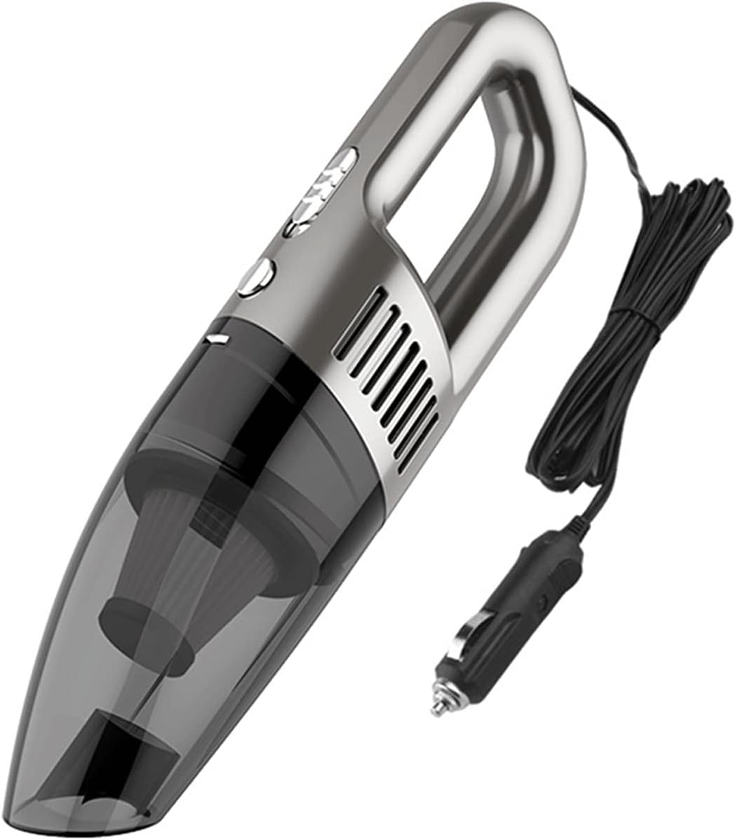 Hand held Vacuum Wet and Dry Dual-use Vacuum Cleaner Car Vacuum Car Portable Handheld Vacuum Cleaner (Color : Silver)