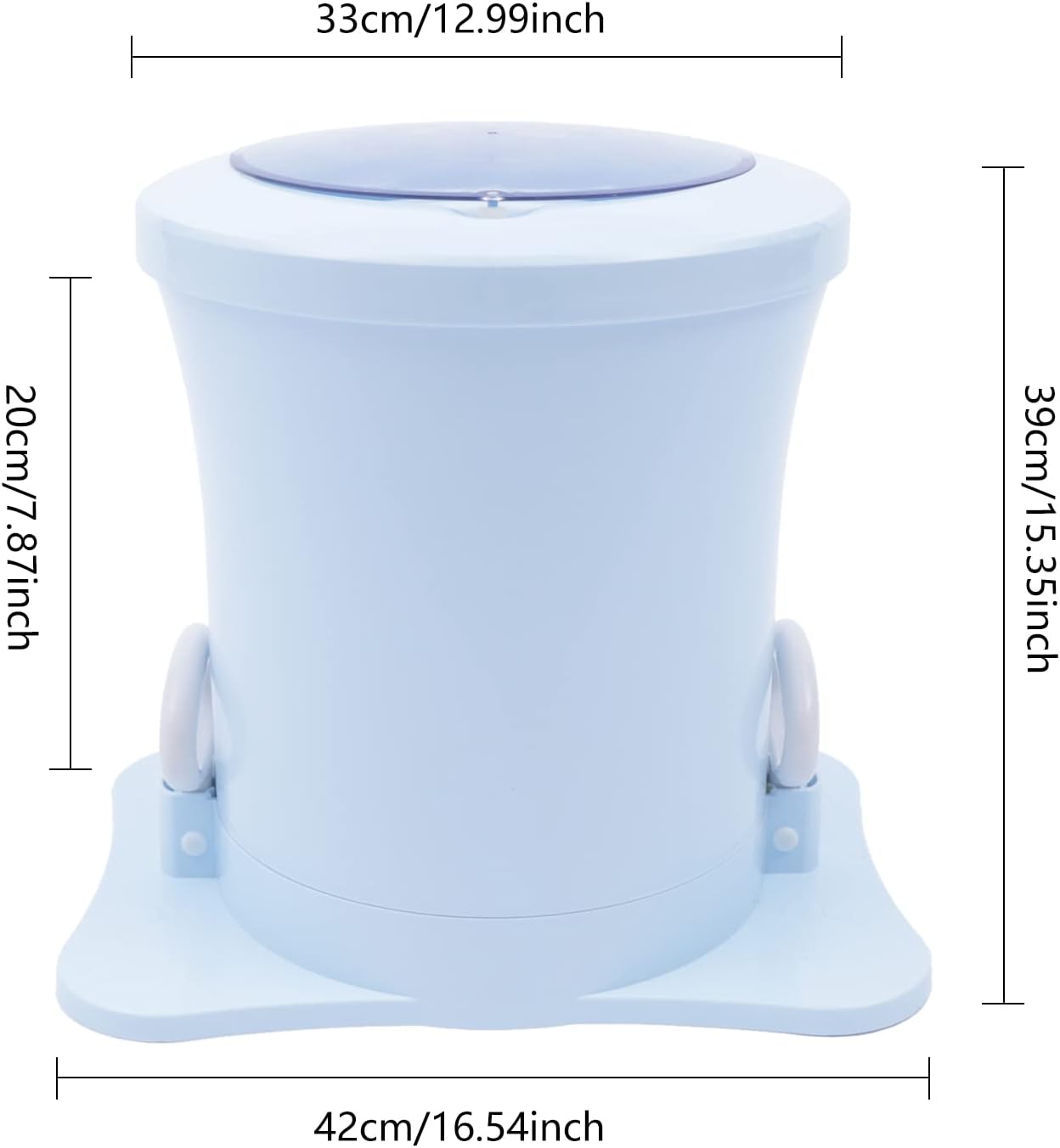 Clothing Spinner Dryer Compact Spin Dryer Mini Clothes Dryer, Manual Laundry Dryer Non-Electric Laundry Drying Machine (4~8 Pieces of Spring & Summer Clothes, 1~3 Pieces of Autumn & Winter Clothes)