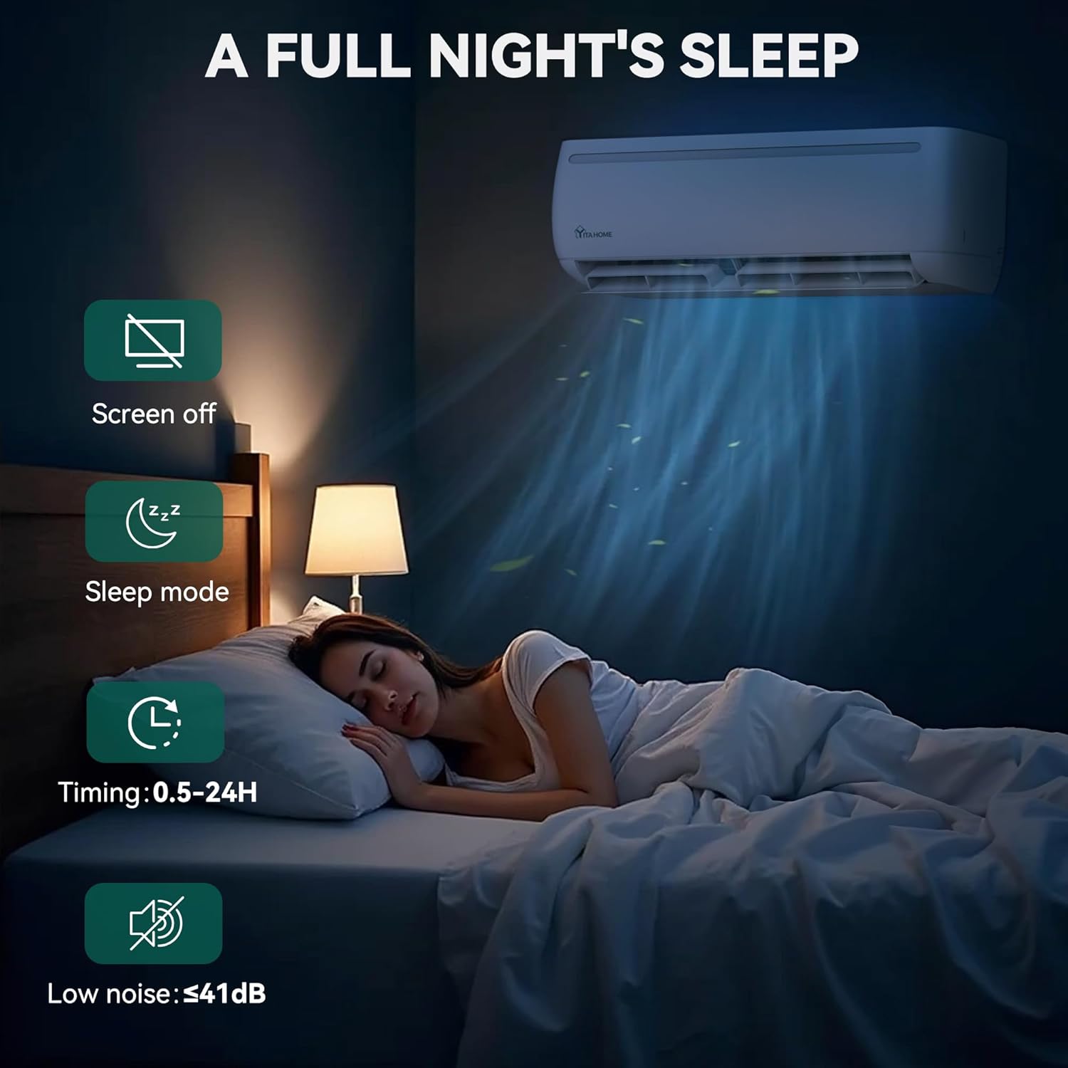 YITAHOME 12000 BTU Mini Split Air Conditioner Heat Pump System, 17 SEER2 208-230V Ductless Inverter System with Wi-Fi & Alexa Compatibility, Cover Up to 750 Sq. Ft, Complete Installation Kit Included