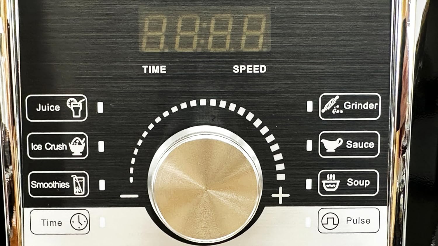 Professional Soundproof Blender, 4000ml Jar, 1400W Motor, 8 Function Settings with LED Display, Black HS-213 ETL