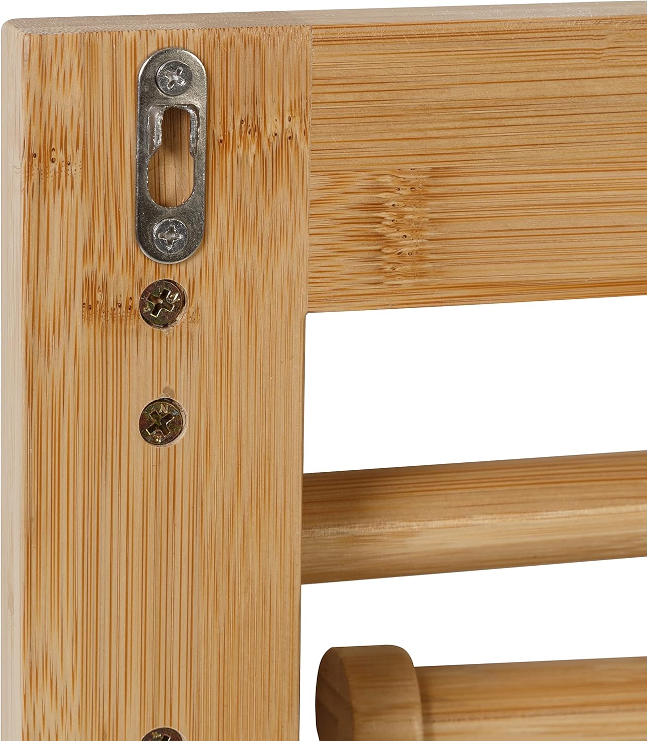 Honey-Can-Do Bamboo Swivel Wall Mount Drying Rack- Versatile Clothes Drying Rack and Durable Laundry Rack, Wall Drying Rack for Indoor/Outdoor Use, 80 lbs Capacity, Natural