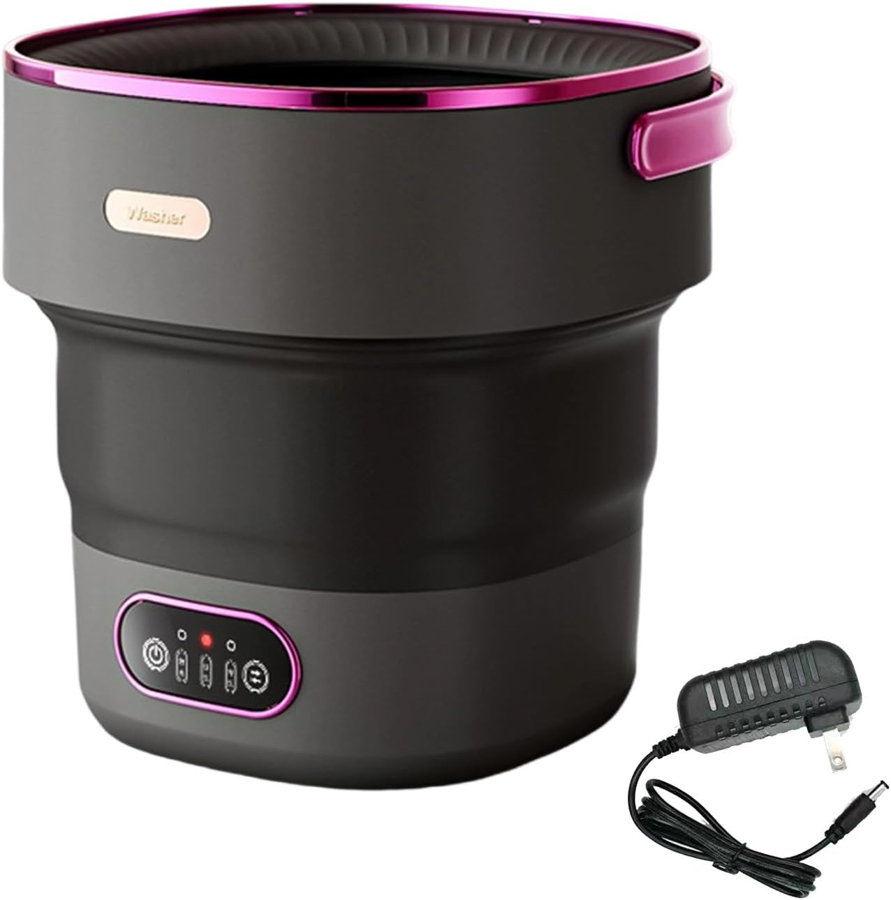 Portable Underwear Washer And Dryer Travel Washing Machine With Drain Basket Foldable Laundry Appliance Baby Clothes Washer