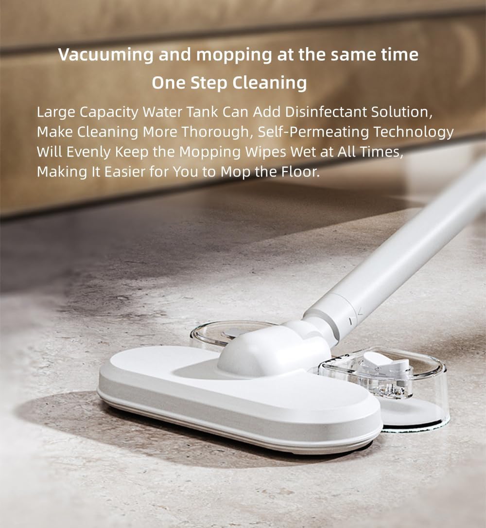 Stick Corded Vacuum Cleaner and Mop All in One, Corded Wet Dry Vacuum Cleaner with Water Tank, Floor Cleaner Machine, 12000Pa Suction Lightweight Upright Vacuum and Mop Combo for Home Office Pet Hair