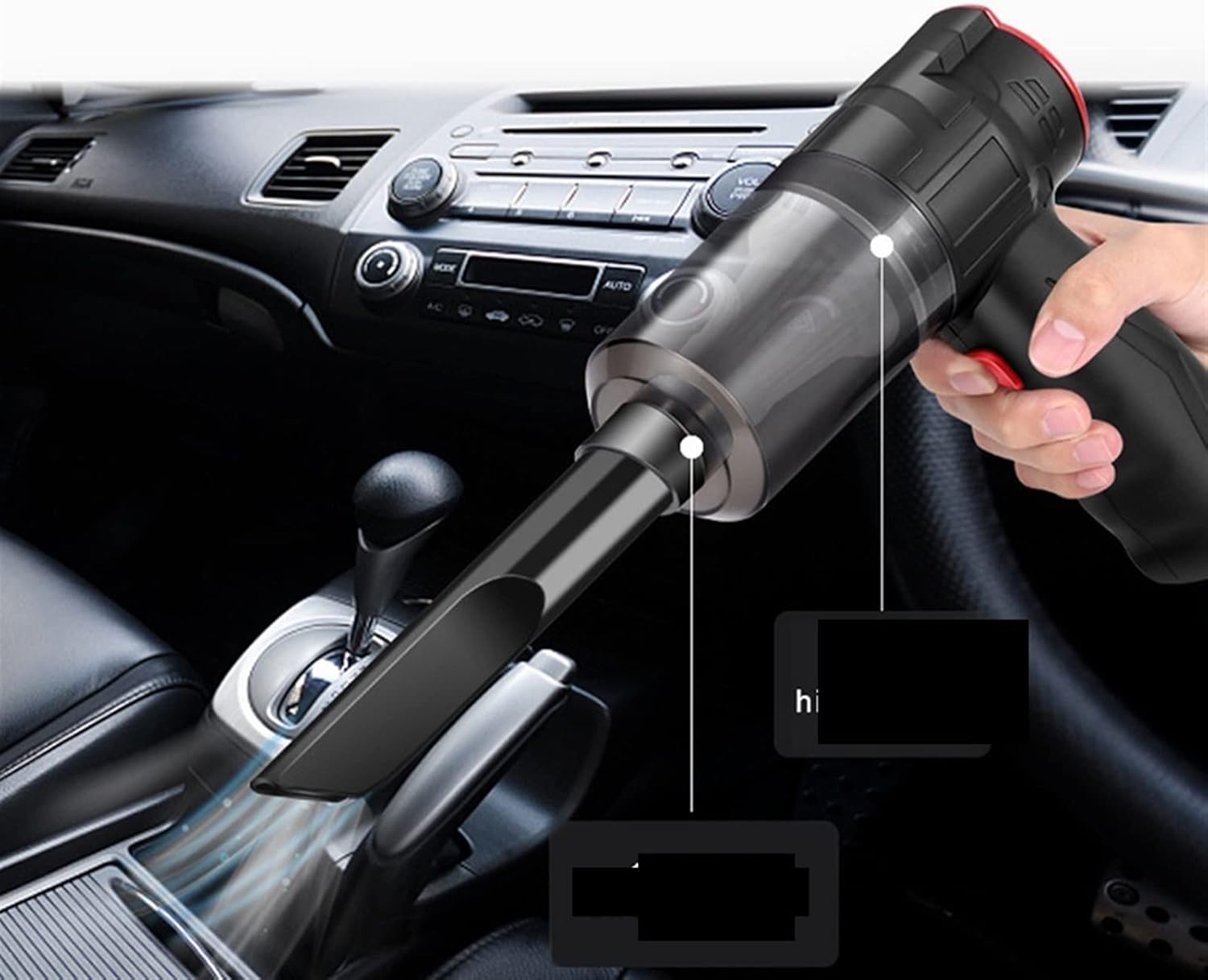 Hand Held Vacuum, Vacuum Cleaner 150W Portable Powerful Suction Wet and Dry Smart Cordless for Home Mini Vacuum Cleaner