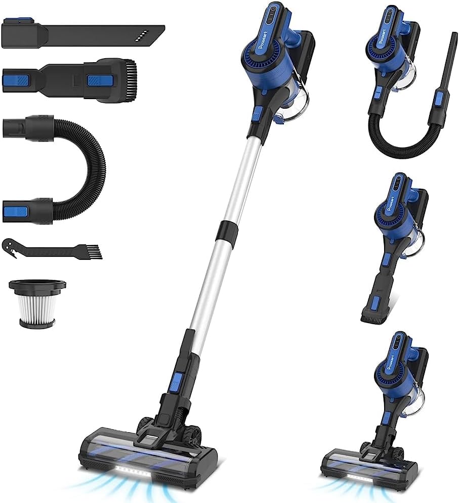 Cordless Vacuum Cleaner for Home, 30000Pa/350W Brushless Motor, 8-in-1 Stick Vacuum with HEPA Filter for Pet Hair