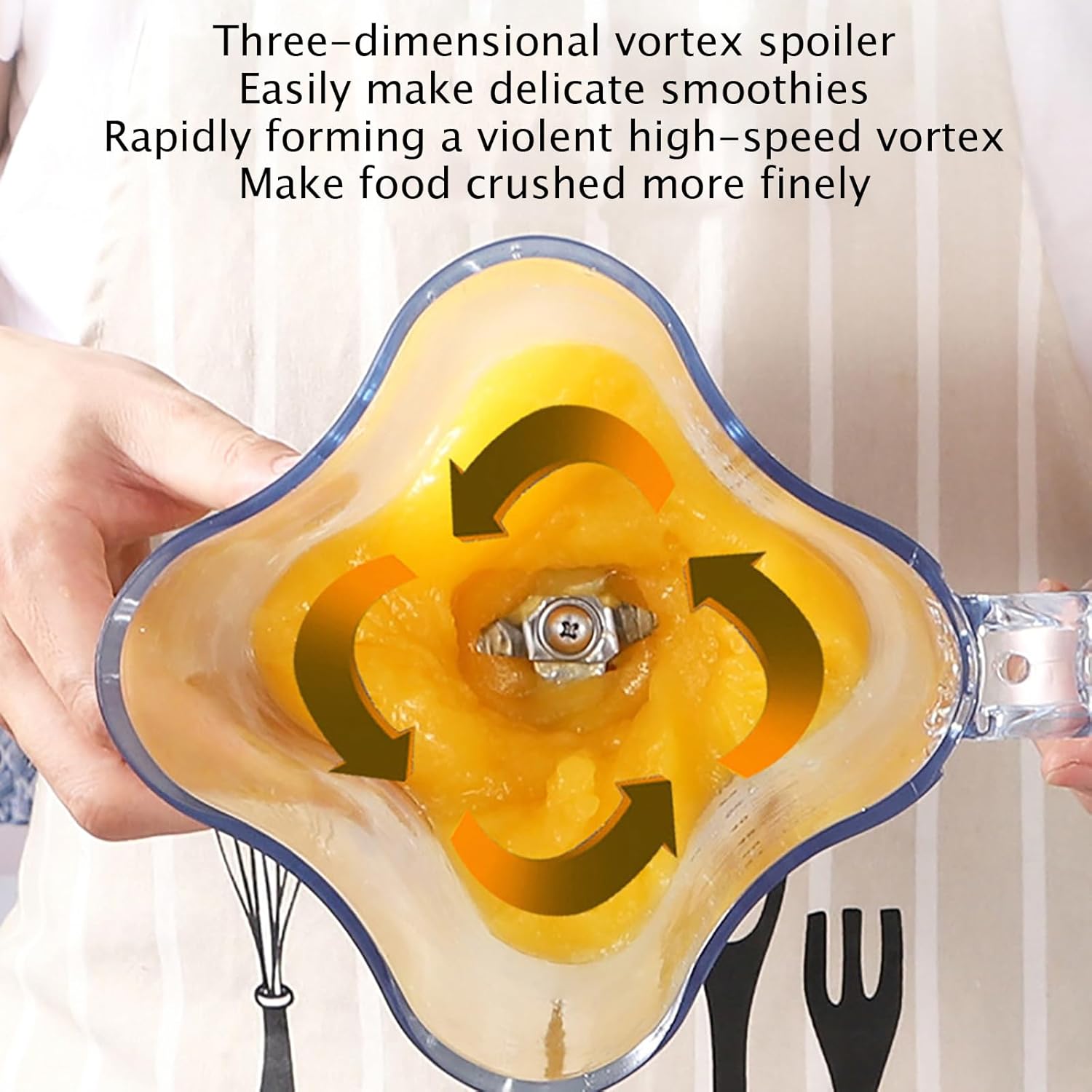 Blender Smoothie Maker, Heavy Duty Commercial Blender, 1.8L Jug Blender Mixer with 4 Presets, Silent Broken Wall Cooking Machine,for Smoothie, Fruits, Kitchen