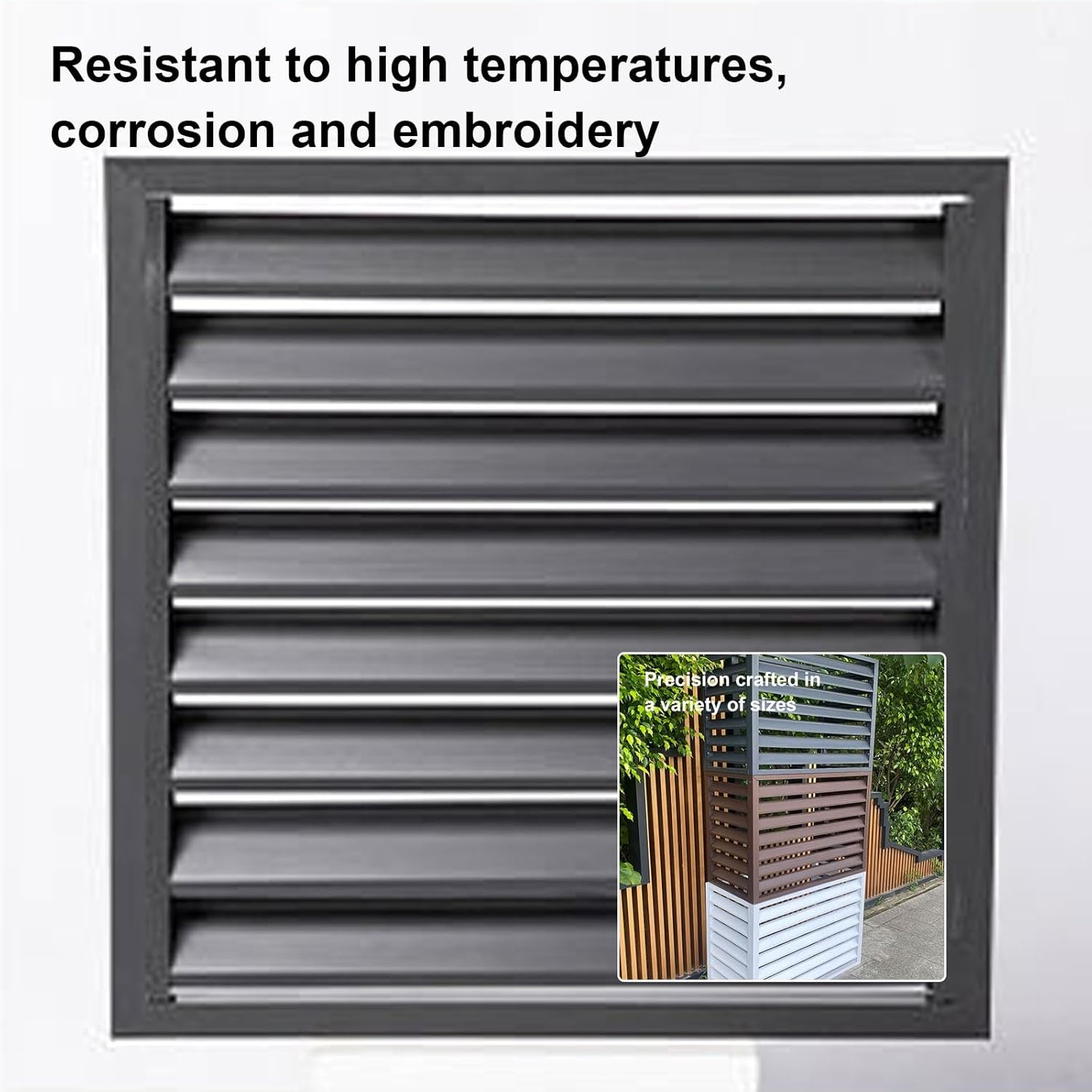 Air Conditioner Outdoor Unit Protective Cover,Air Conditioner Outdoor Unit Aluminum Cover,Outdoor Unit Mini Split air Conditioner Cover,Noise Reduction,Dustproof and Waterproof,Suitable for Outdoor (