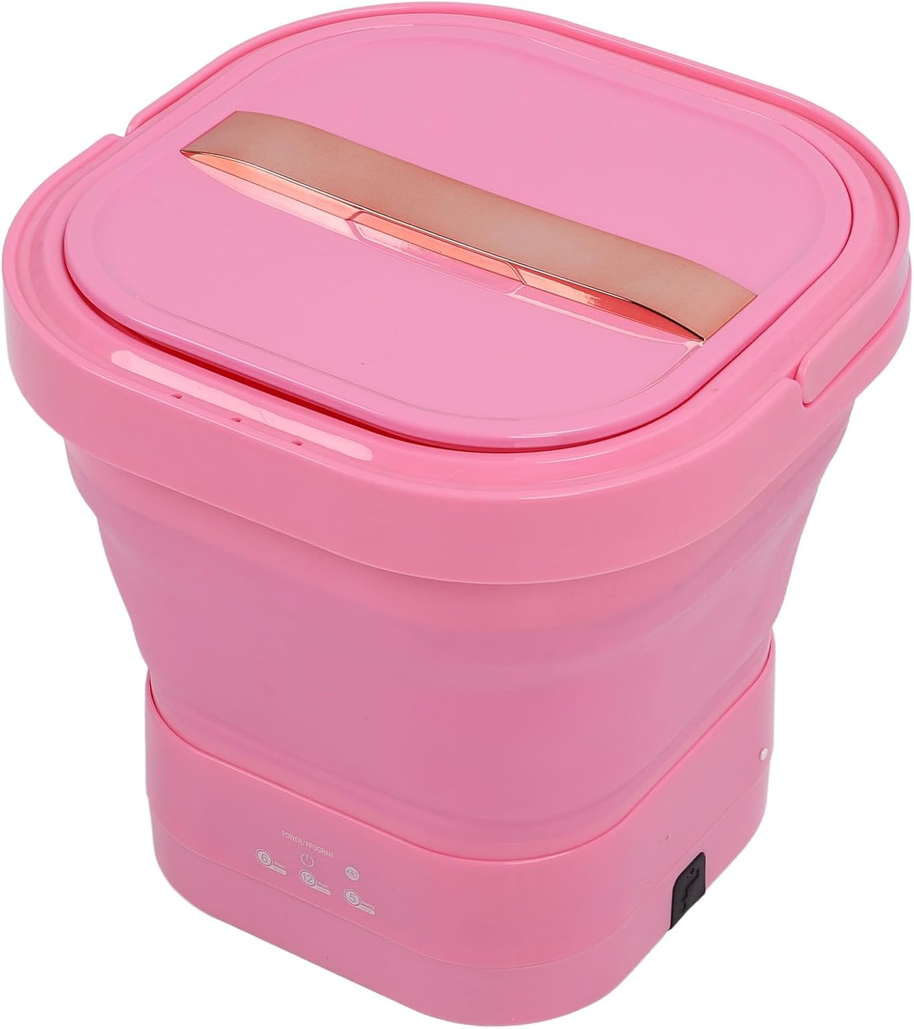 Brrnoo Compact Foldable Laundry Machine, Portable Mini Washer Dryer, Ideal for Travel Camping Apartment, with Strong Motor and Dewatering Function. Consumes Less Water and Detergent.