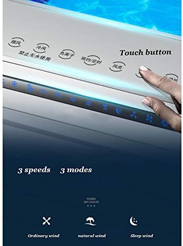 Cooling Fans Air Conditioner Fan,3 Speed,90° Oscillation,7H Timing Humidifier Cooler Evaporative Air Cooler Cooling Fan for Office, Dorm, Room, Outdoor 60W 3 Speed Setting