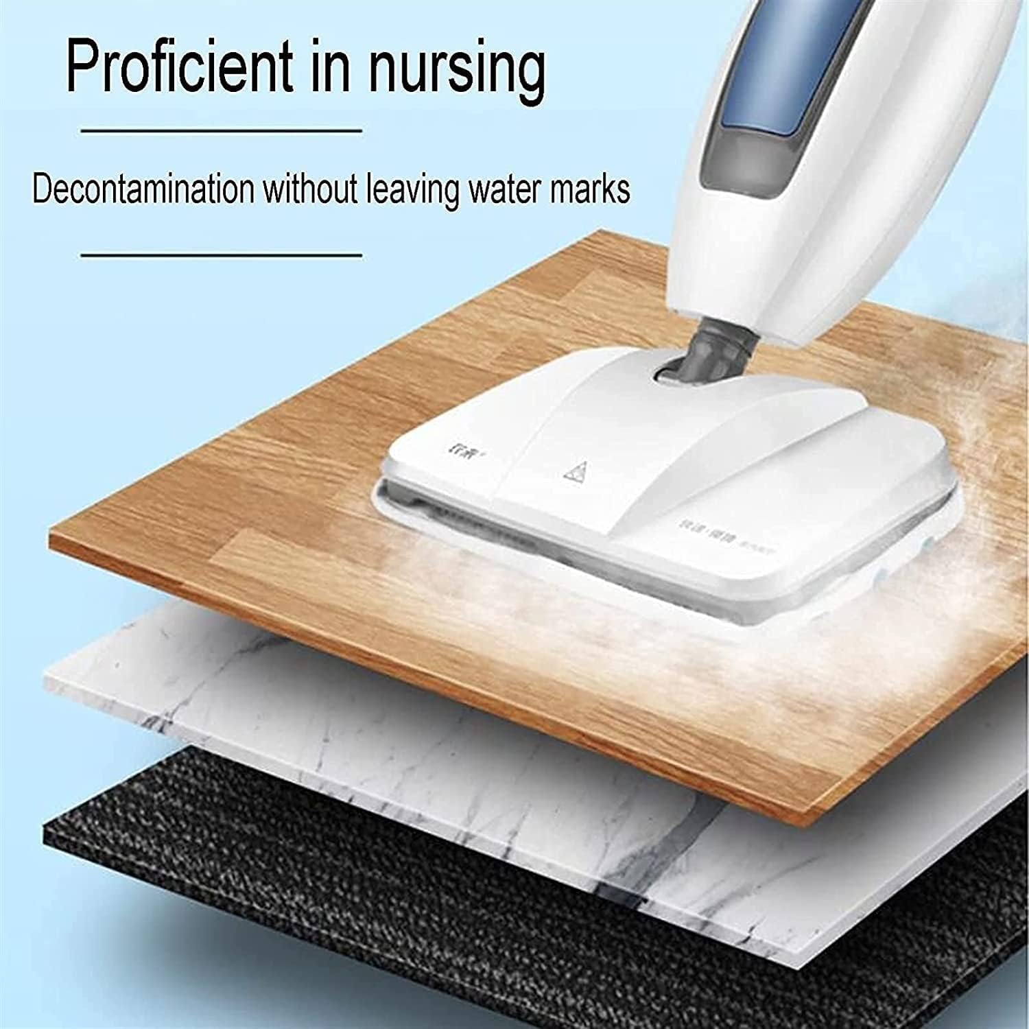 Steam Mop, Professional Floor Steamer Cleaner, Handheld Steam Cleaner for Hardwood Grout Tile Deep Cleaning, 16Ft Long Power Cord, 300ml Water Tank