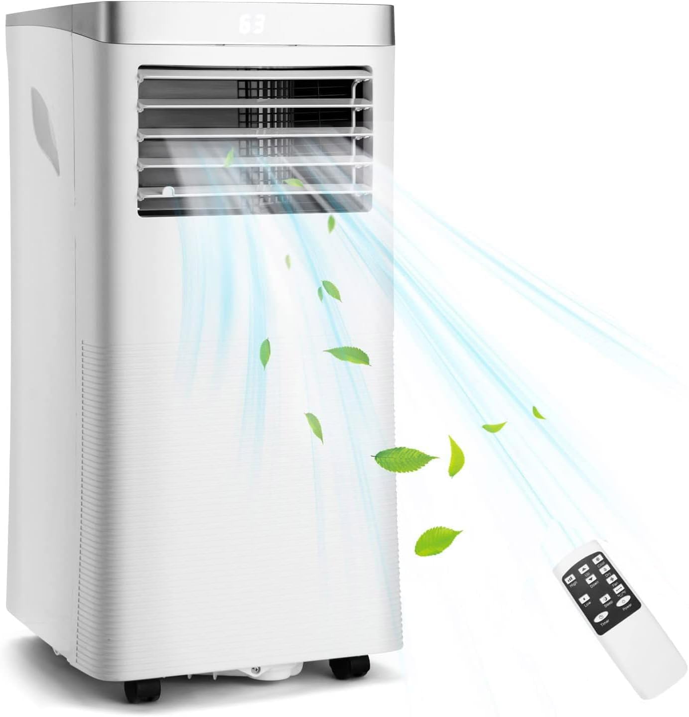 DORTALA Portable Air Conditioners 10000 BTU, AC Cooling Unit with Fan & Dehumidifier, Remote Control, 24H Timer, Window Kit, Standing AC for Bedroom, Dorm, Cools Up to 350 sq.ft