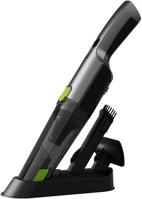 Handheld Vacuum Cleaner Cordless 6000Pa Suction with LED Light, Dual Speed Rechargeable Mini Vacuum for Home, Car & Pet Hair, Low Noise 44–55dB, Type-C Fast Charging, Lightweight 430g