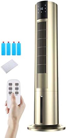 Portable Air Conditioner Fan Tower Portable Airconditoner Conditioner 3 Fan Speed Whit Remote Control Air Coolers Unit Quiet Humidifier Misting Fan, for Home Office Bedroom (Color : Gold) (Gold)