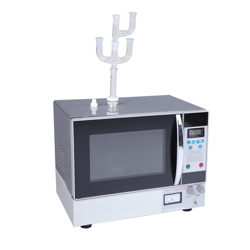 HNZXIB Lab Microwave Reactor WBFY205,Stainless Steel Chemical Continuous Microwave Radiation Oven 220V