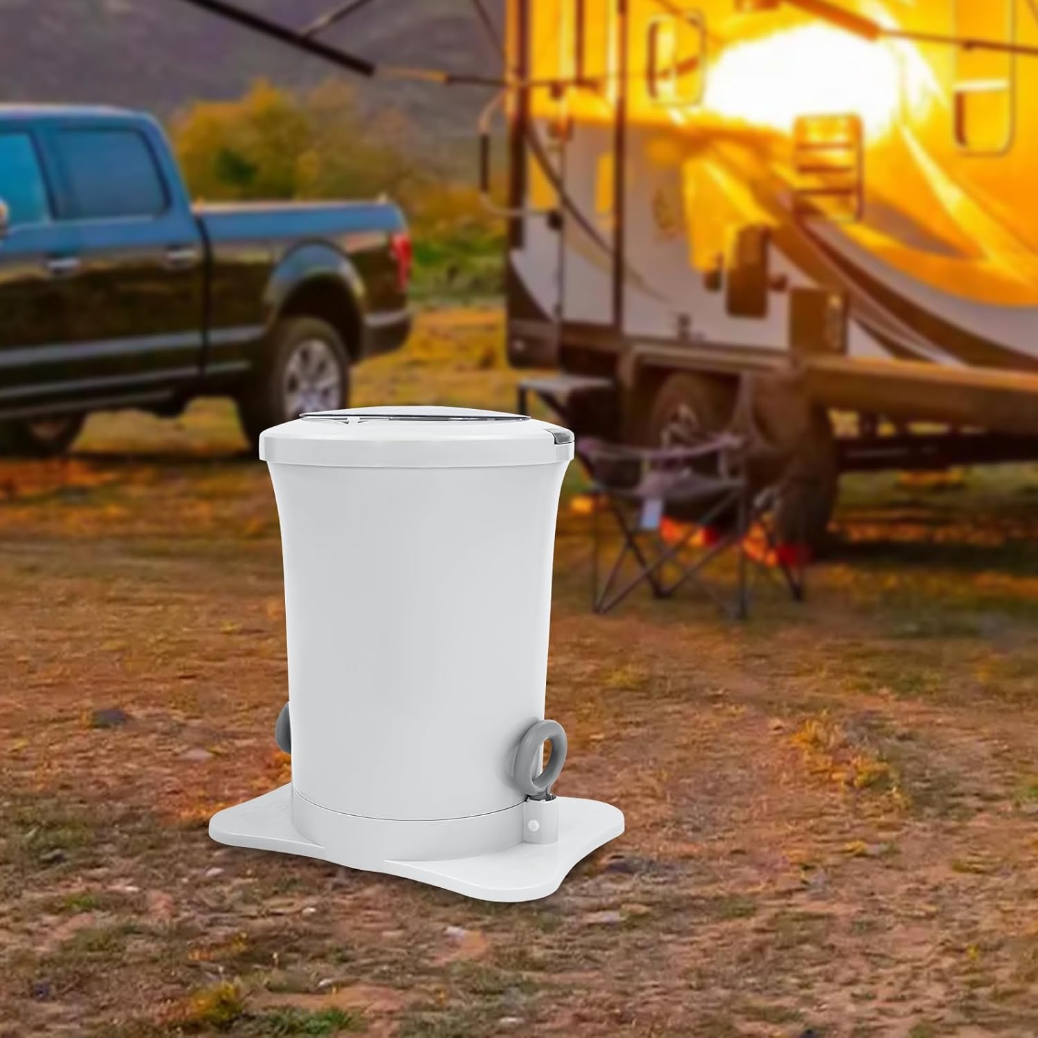 3.17Gal Capacity Manual Clothes Dehydrator, Portable Spinner Dryer Extractor Wringer with 4.9ft Drain Hose for Apartments Dorms Travel Small Spaces and Daily Home Use