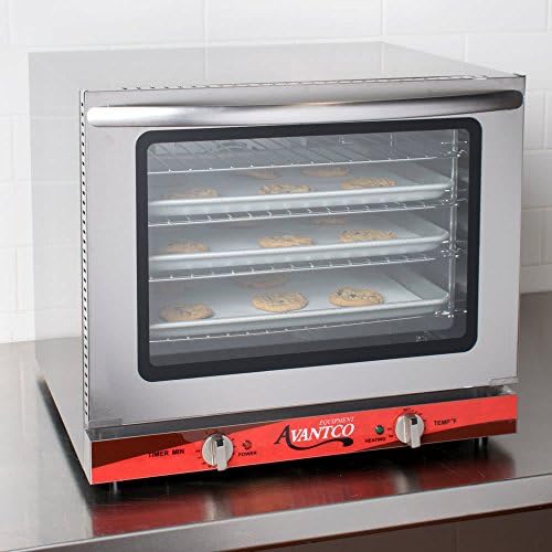 Oven,Half Size Countertop Convection Oven, 2.3 Cu. Ft. - 208/240V, 2800W,Commercial