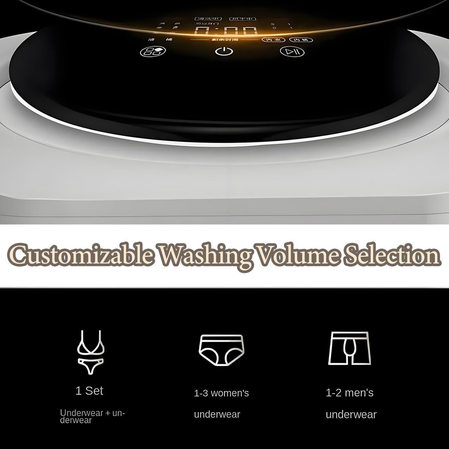 Automatic Mini Washing Machine, Fully Automatic Washing Machine And Spinner, 3kg Capacity, High Temperature Drying at 95°C, For Dormitories And Holiday Apartments