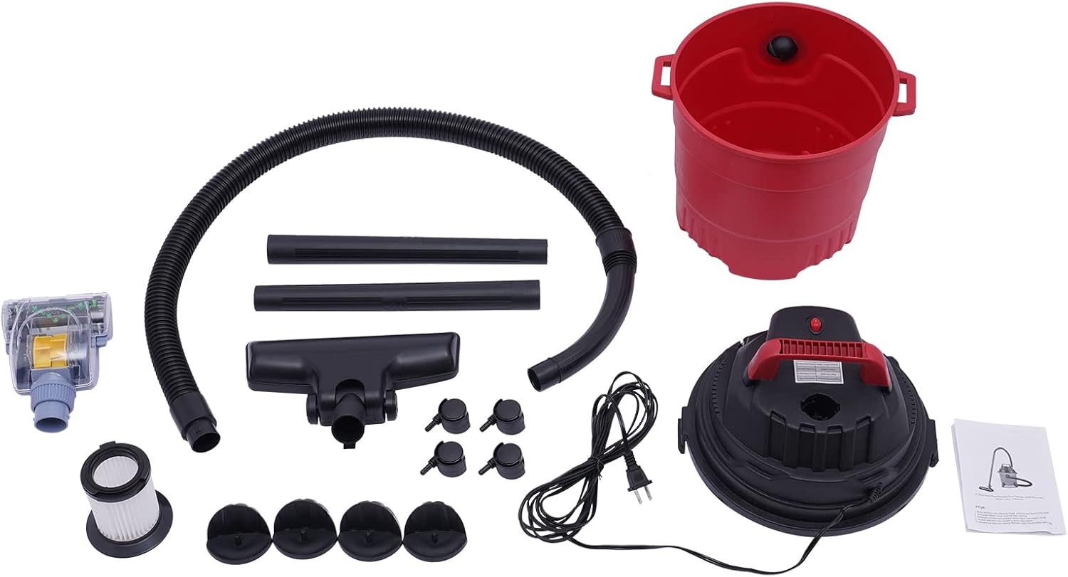 3 in 1 Wet Dry Vacuum Cleaner, Portable Wet Dry Vacuum Cleaner Workshop Air Blower Duster for Garage, Car, Home & Workshop 4 Gallon