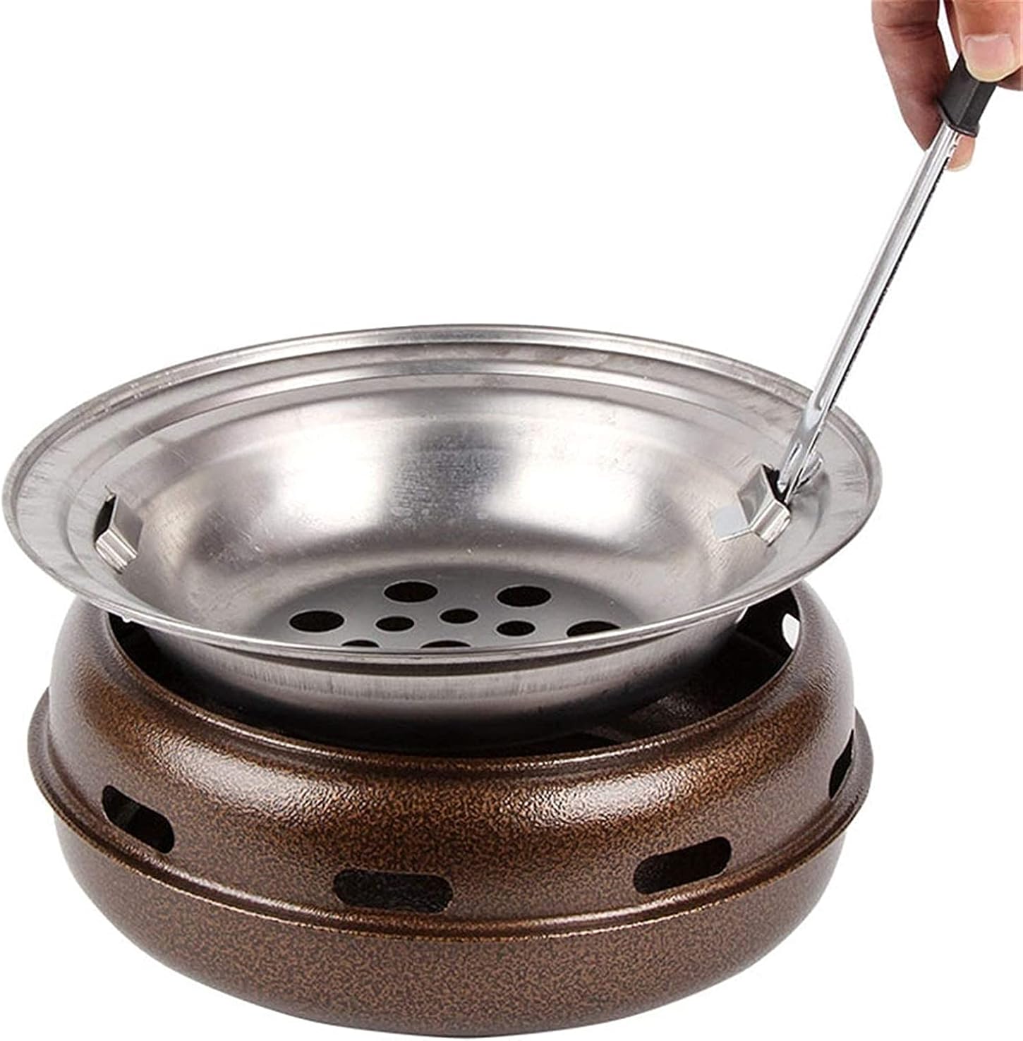 Barbecue Charcoal Grill Outdoor BBQ Grill Oven Outdoor Indoor Barbecue Charcoal Grill Barbecue Grill Charcoal Commercial Household Non-Stick Stove Baking Tray BBQ Grill Barbecue Tools Outdoo