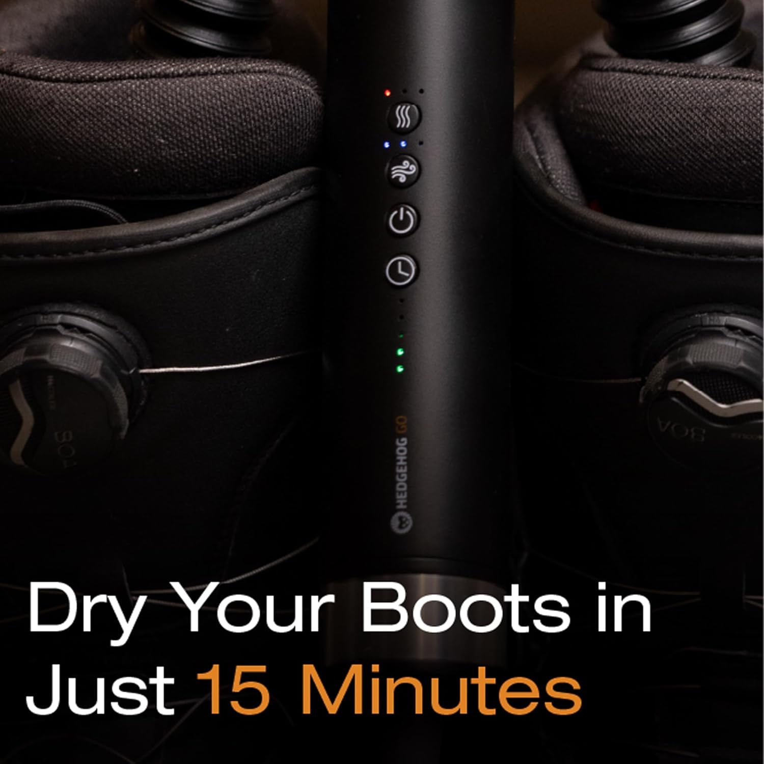 Hedgehog GO Portable Shoe & Gear Dryer – 105,000 RPM High-Speed Travel Boot & Glove Dryer | Compact 350g Lightweight Design | Dual-Voltage (100–240V), Adjustable Heat & Timer