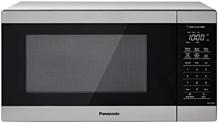 Panasonic Microwave Oven, 1.3 cu. ft. 1000W Countertop Microwave with Genius Sensor Cooking - NN-SU66LS (Stainless Steel)