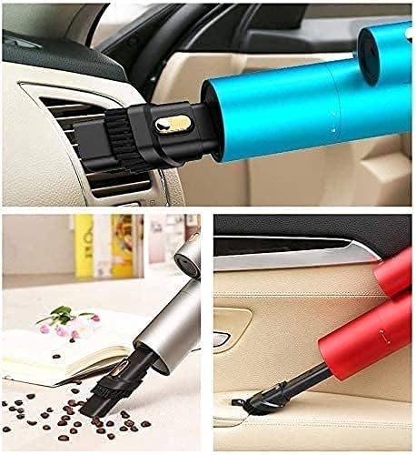 Handheld Vacuum Lightweight with Suction Single Touch Empty and Detachable Dust Cup for Car Office Home (Blue)(Black)