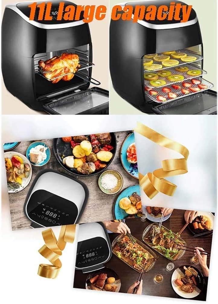 11.5-Quart Air Fryer, Crisp,Cook,Rotisserie, Dehydrate; 7-in-1 Cooking Features; Deluxe Air Frying Accessories