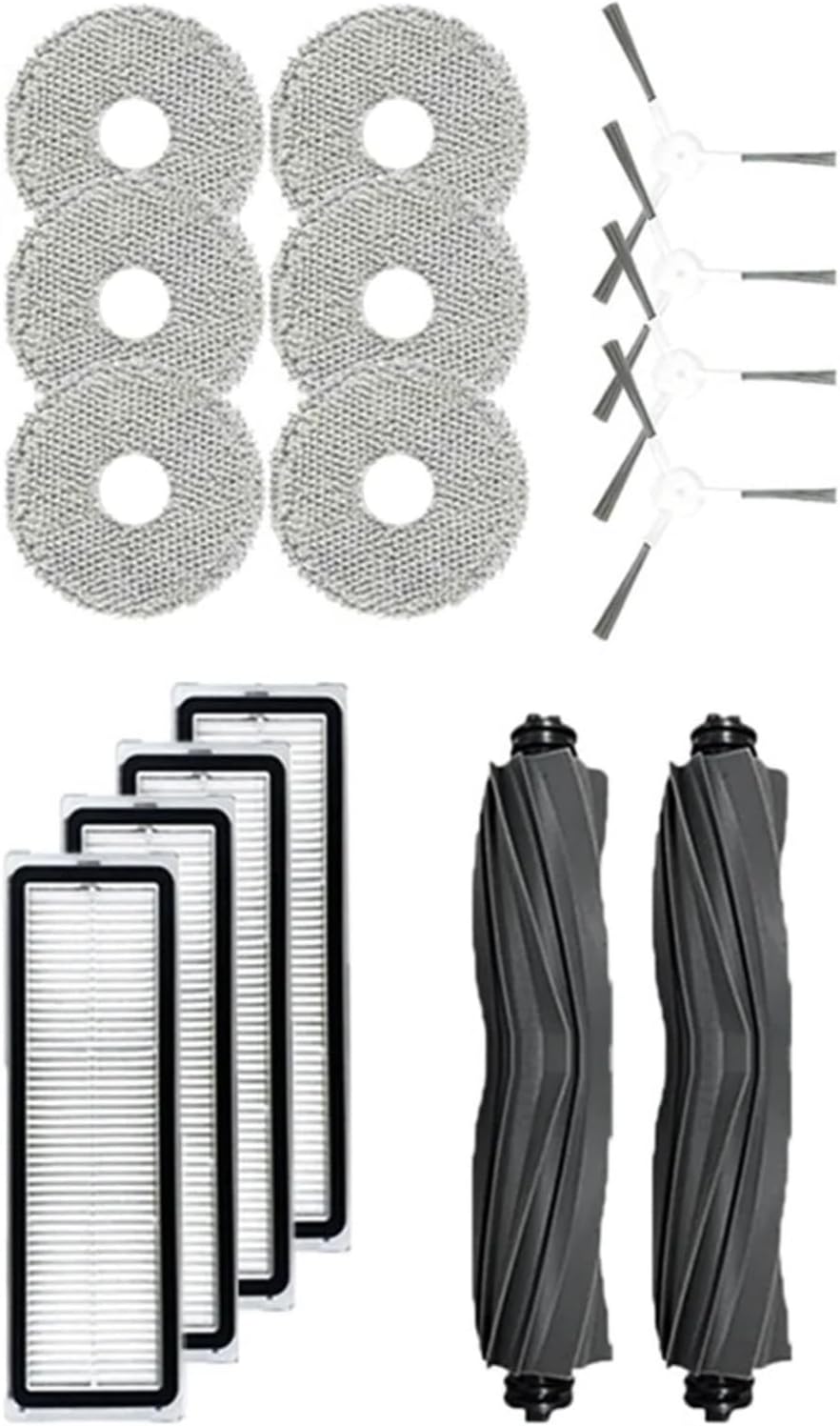 Replacement Mop Cloth, Compatible with Dreame Bot L10 Prime & L10s Pro, Robot Vacuum Parts,Replacement Parts, Vacuum Accessories, Main Side Brush, HEPA Filter