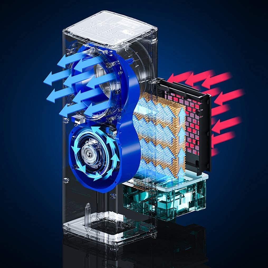 Air Cooler for Home Office Evaporative Coolers Portable Air Conditioner Fan, Evaporative Cooler 3 Fan Speed, Conditioner Super Quiet Humidifier Misting Fan For Home Office Bedroom